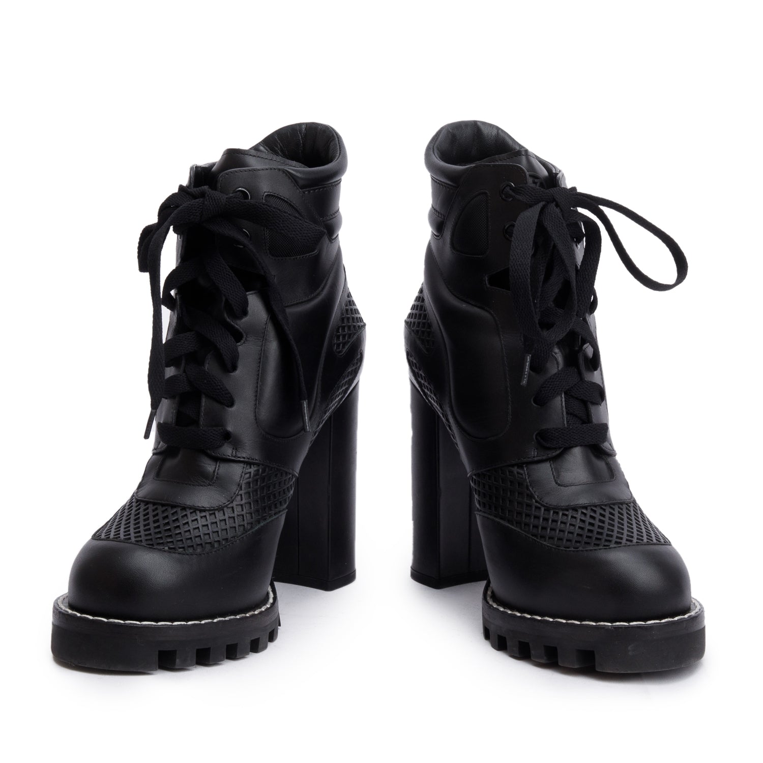 Louis Vuitton Black Digital Gate Ankle Boots, Size 38 w/ Box