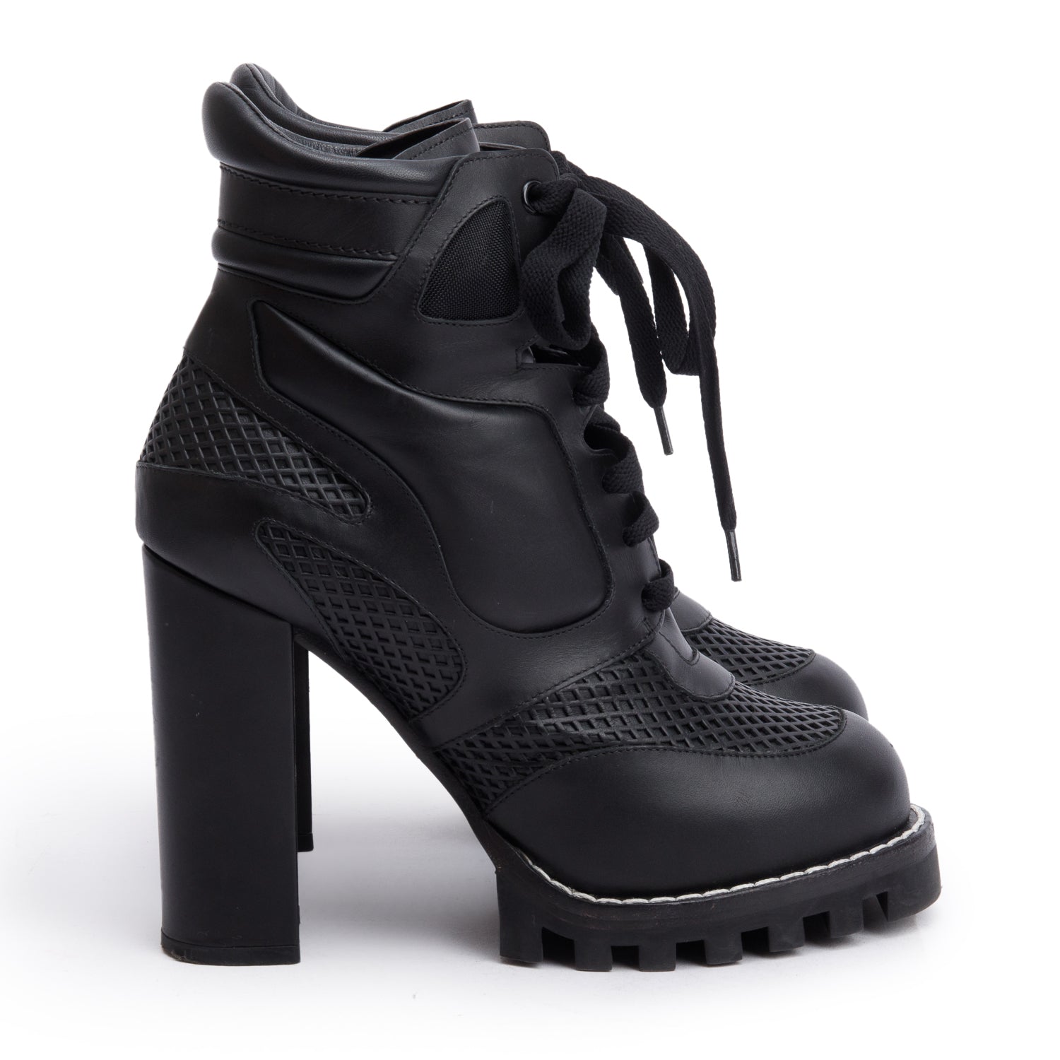 Louis Vuitton Black Digital Gate Ankle Boots, Size 38 w/ Box