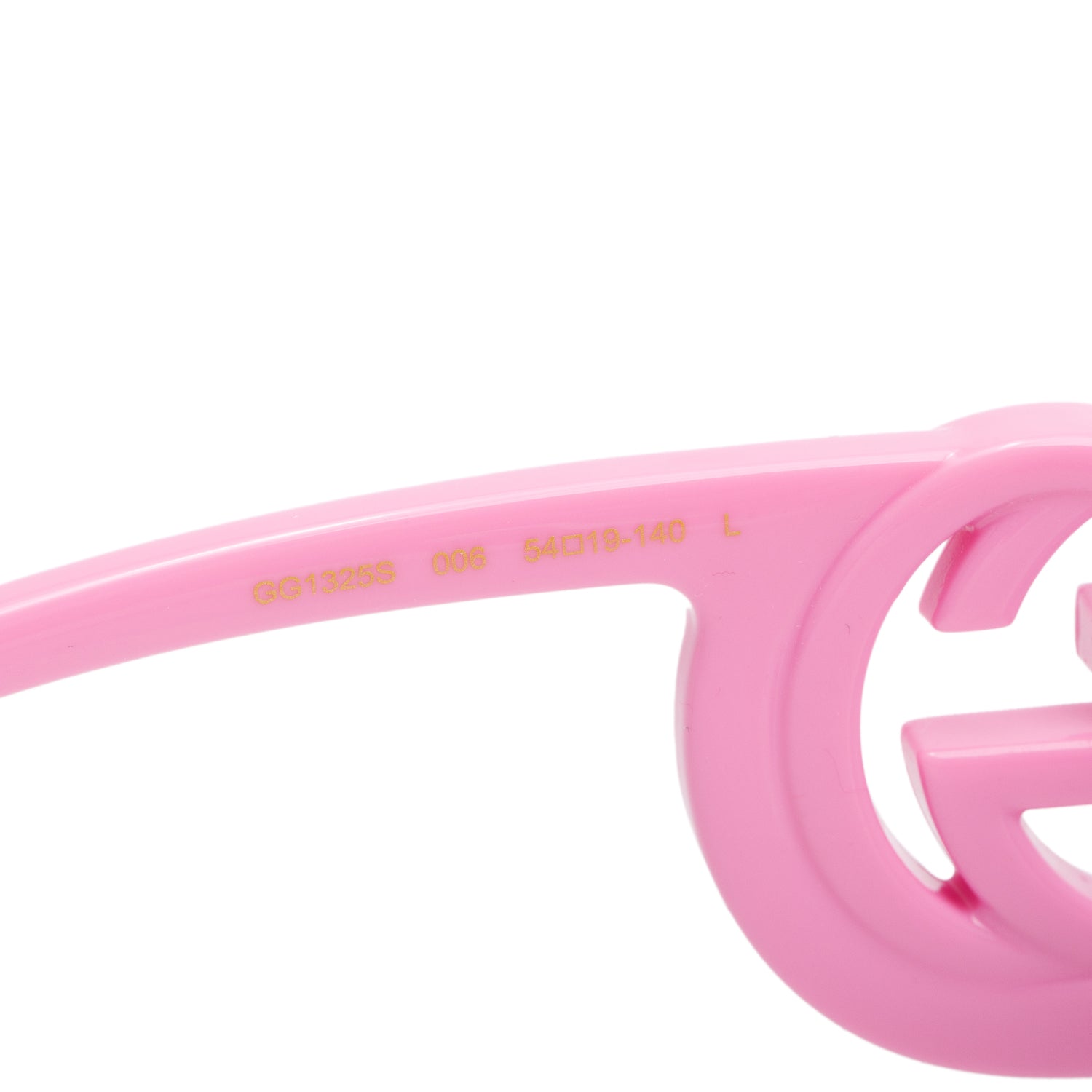 Gucci GG1325S Pink Interlocking GG Rectangle Sunglasses w/ Case