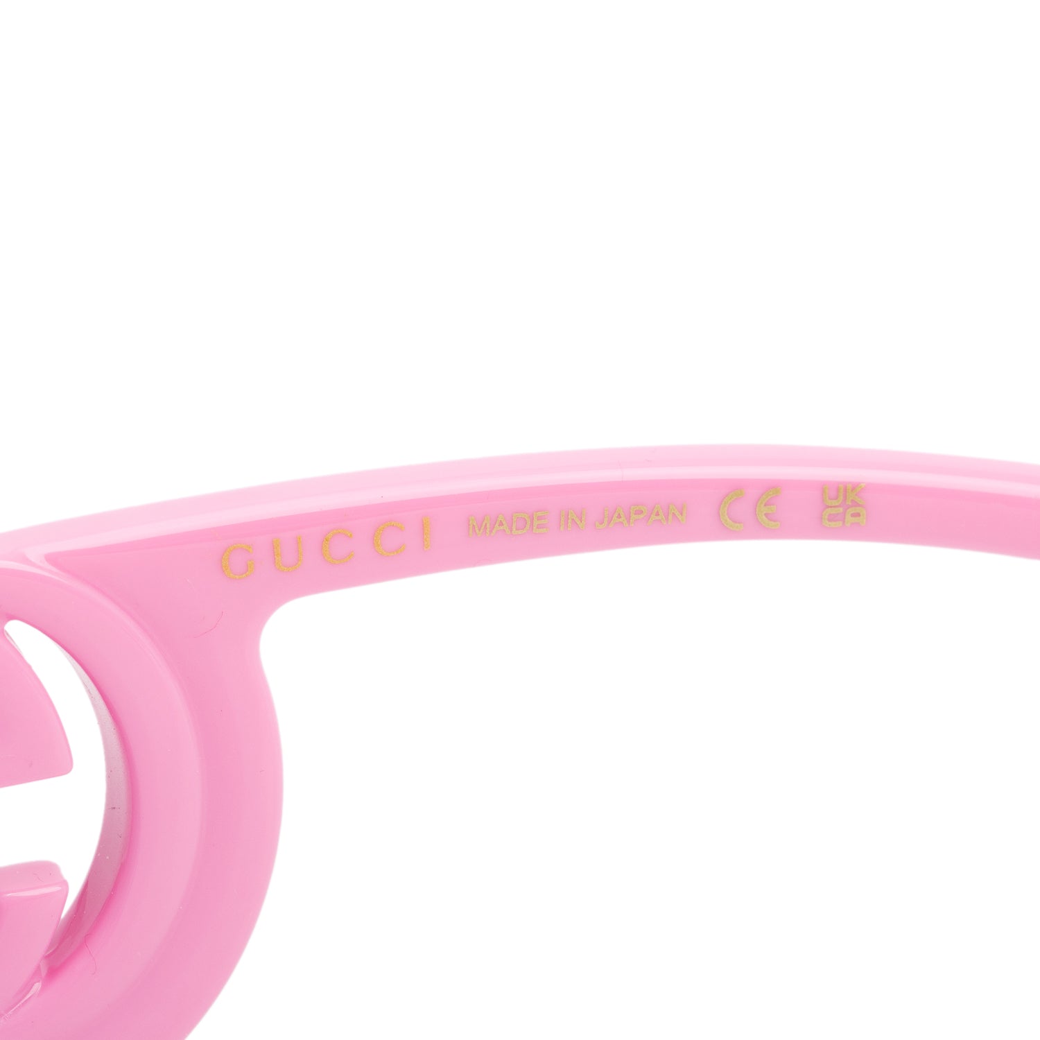 Gucci GG1325S Pink Interlocking GG Rectangle Sunglasses w/ Case