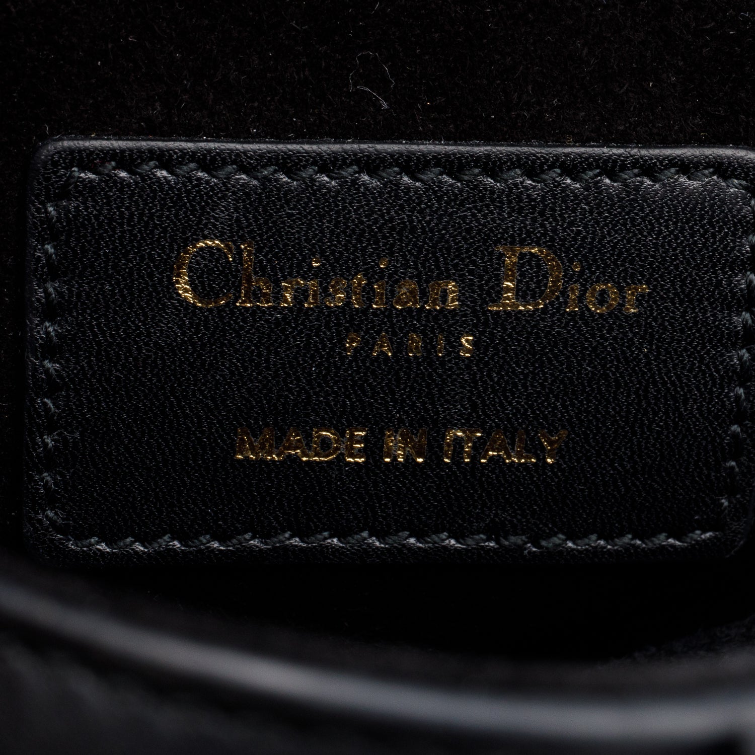 Christian Dior Black Smooth Leather Mini Saddle Bag