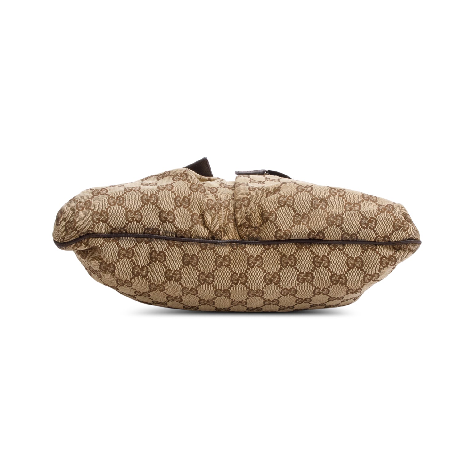 Gucci GG Canvas Web Sherry Medium Double Pocket Shoulder Bag