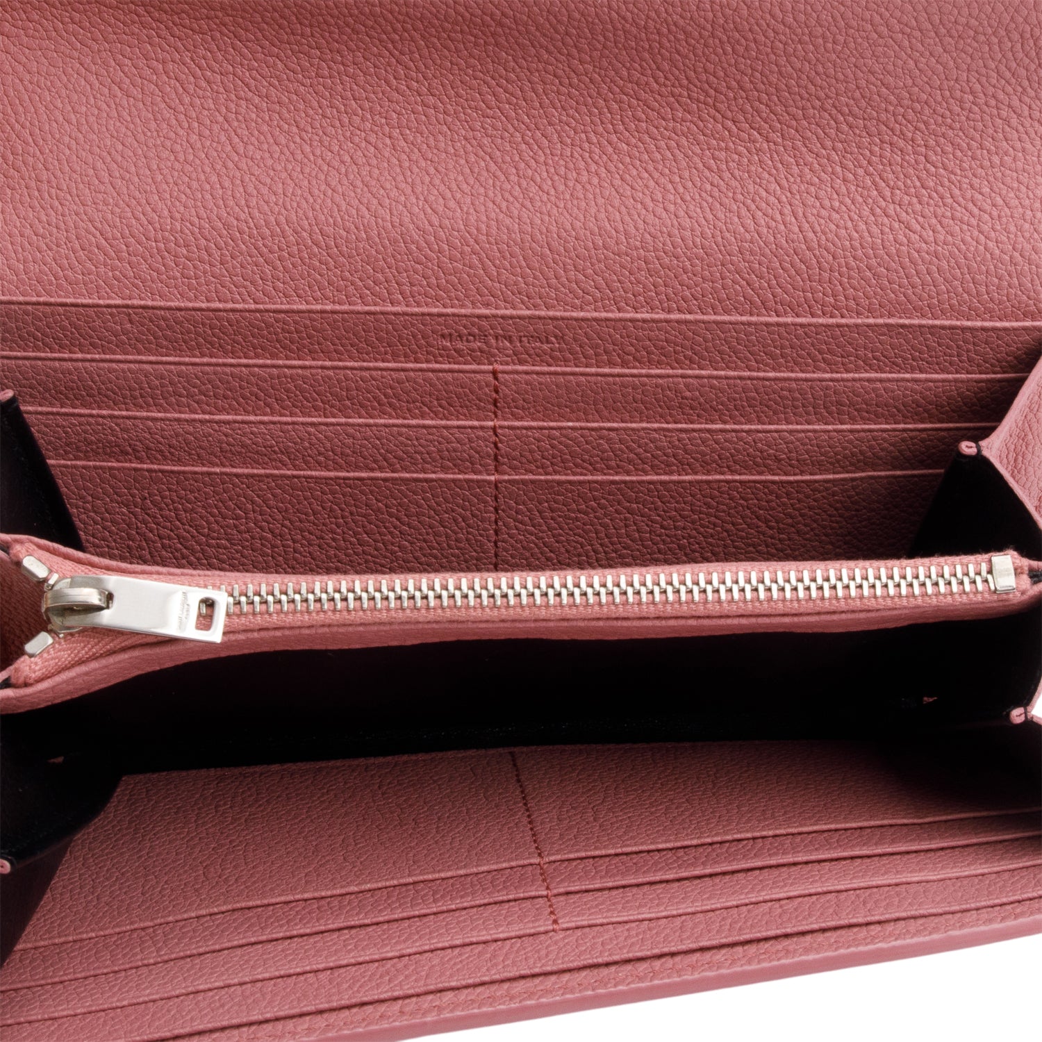 Saint Laurent Pink Leather Continental Flap Wallet