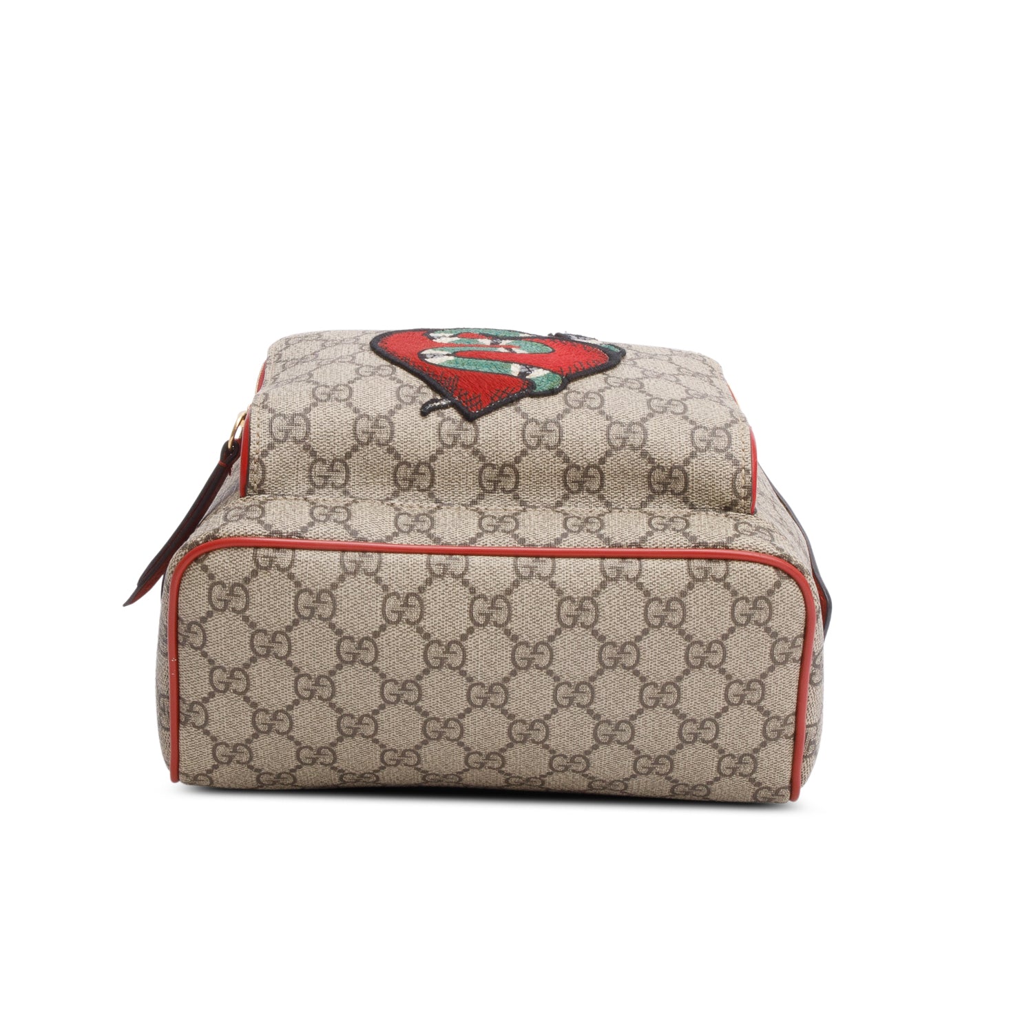 Gucci GG Supreme Monogram Web Kingsnake Heart Embroidered Small Day Backpack