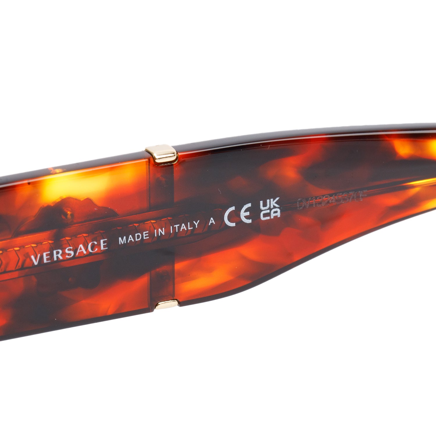 Versace 4454 Havana Acetate Cat-Eye Sunglasses w/ Case