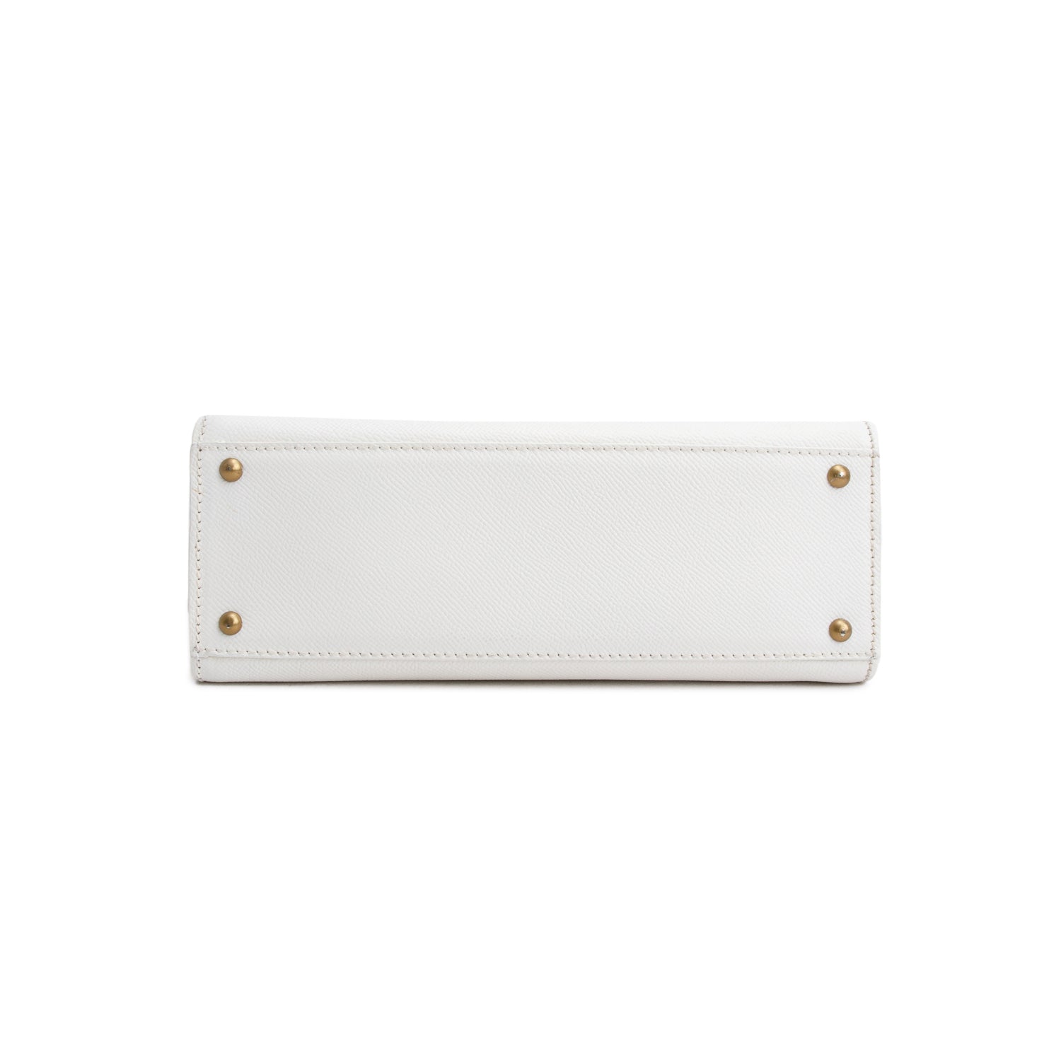 Chanel Vintage White Caviar Leather Logo Shoulder Bag
