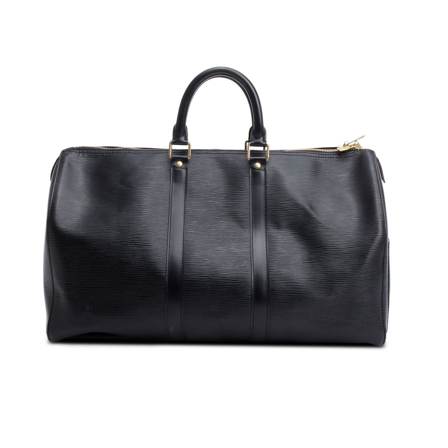 Louis Vuitton Black Epi Leather Keepall 45