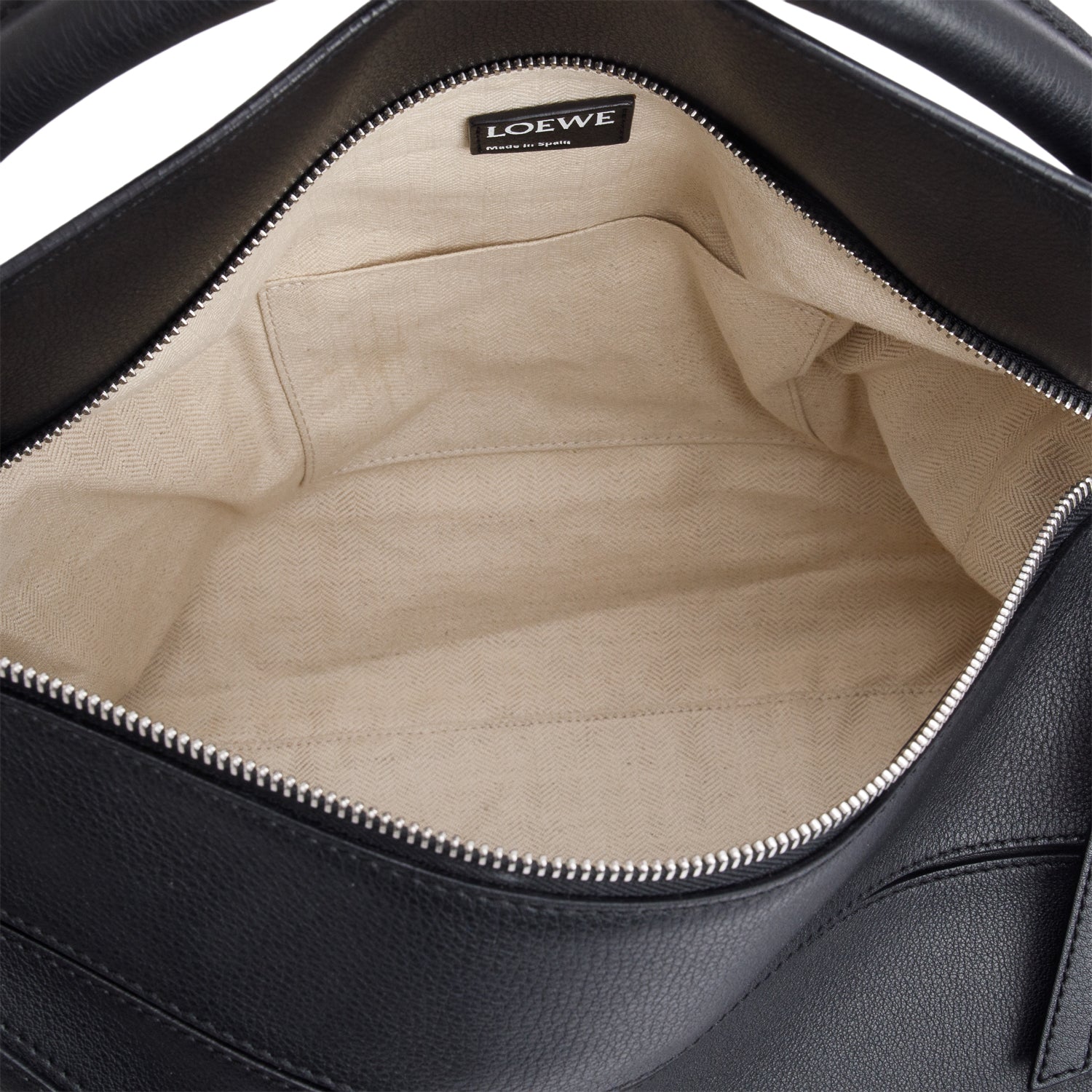 Loewe Black Calfskin Leather Large Puzzle Edge Bag