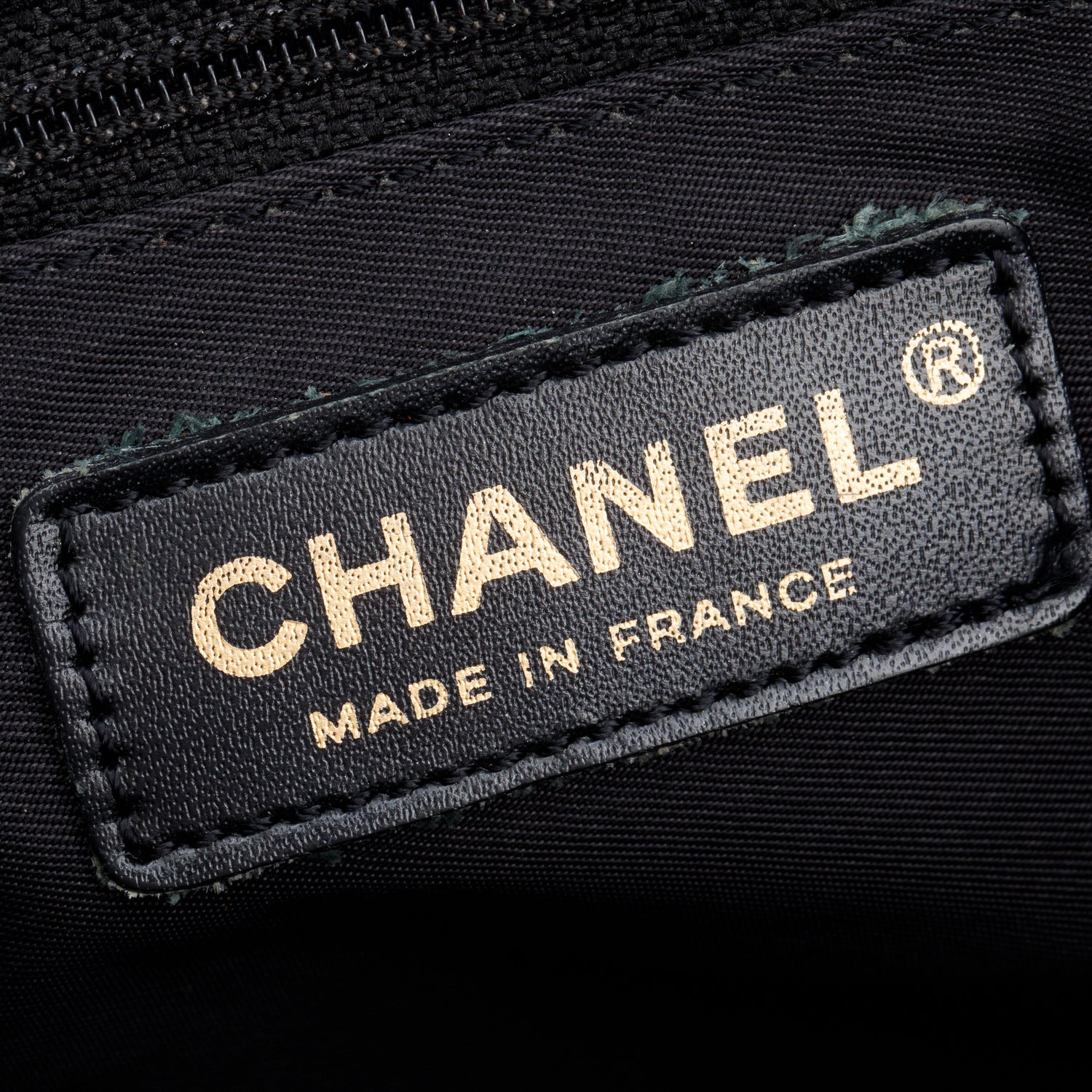 Chanel Black Canvas Travel Ligne Tote