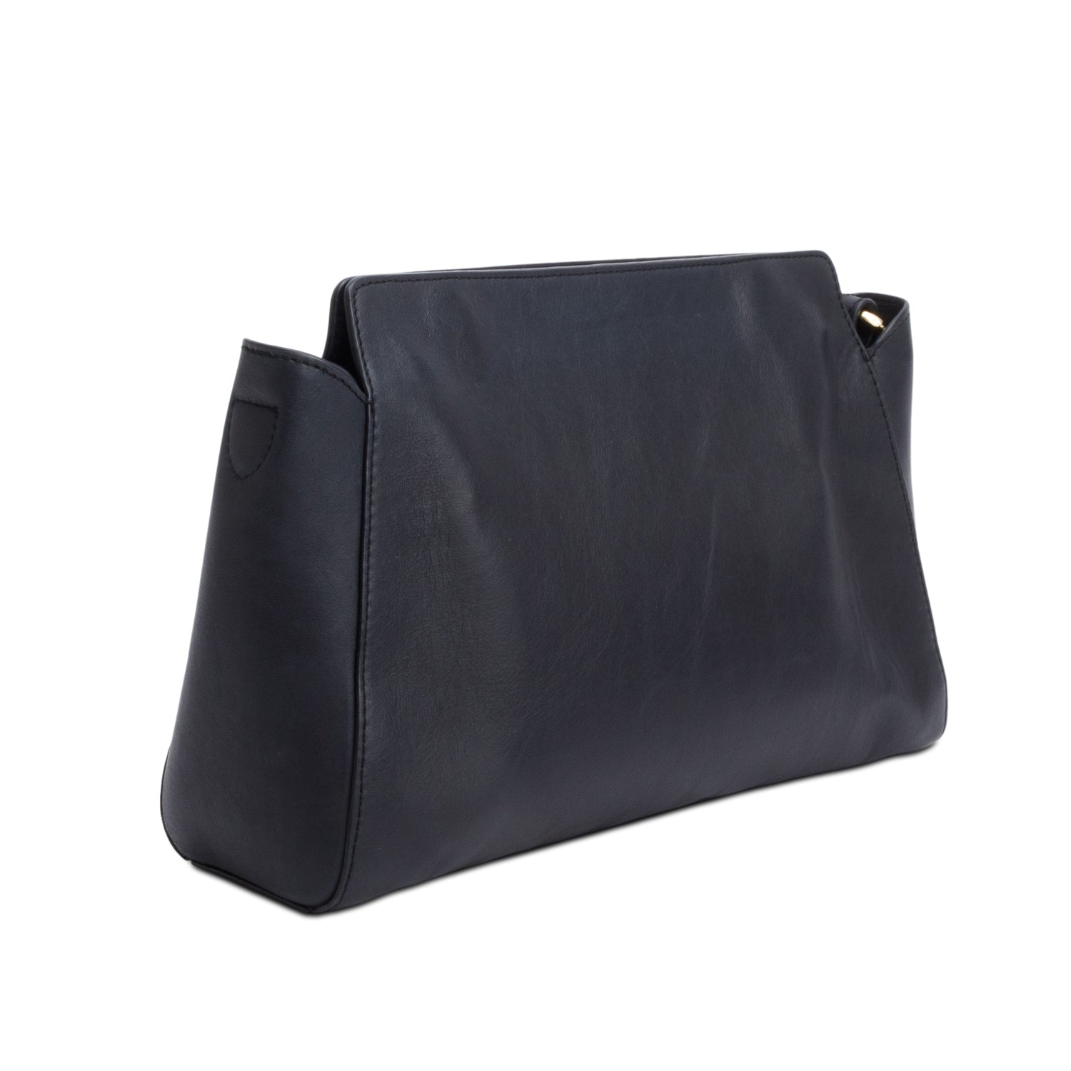 Burberry Black Leather Front Pocket Crossbody Bag