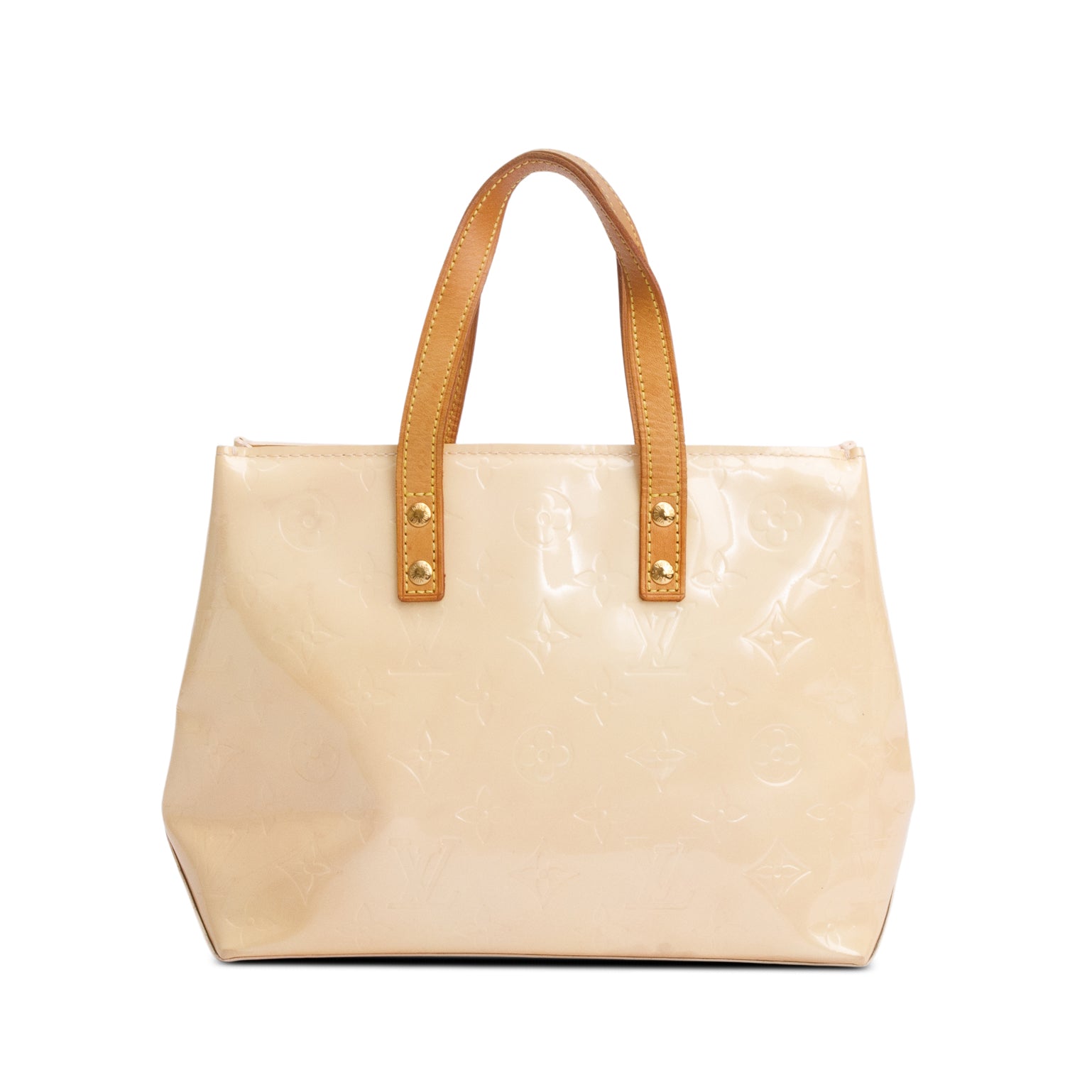Louis Vuitton Beige Monogram Vernis Reade PM