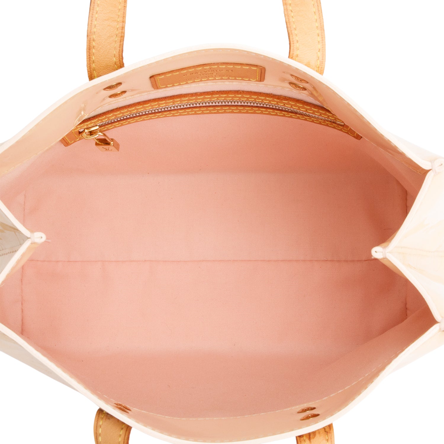 Louis Vuitton Beige Monogram Vernis Reade PM