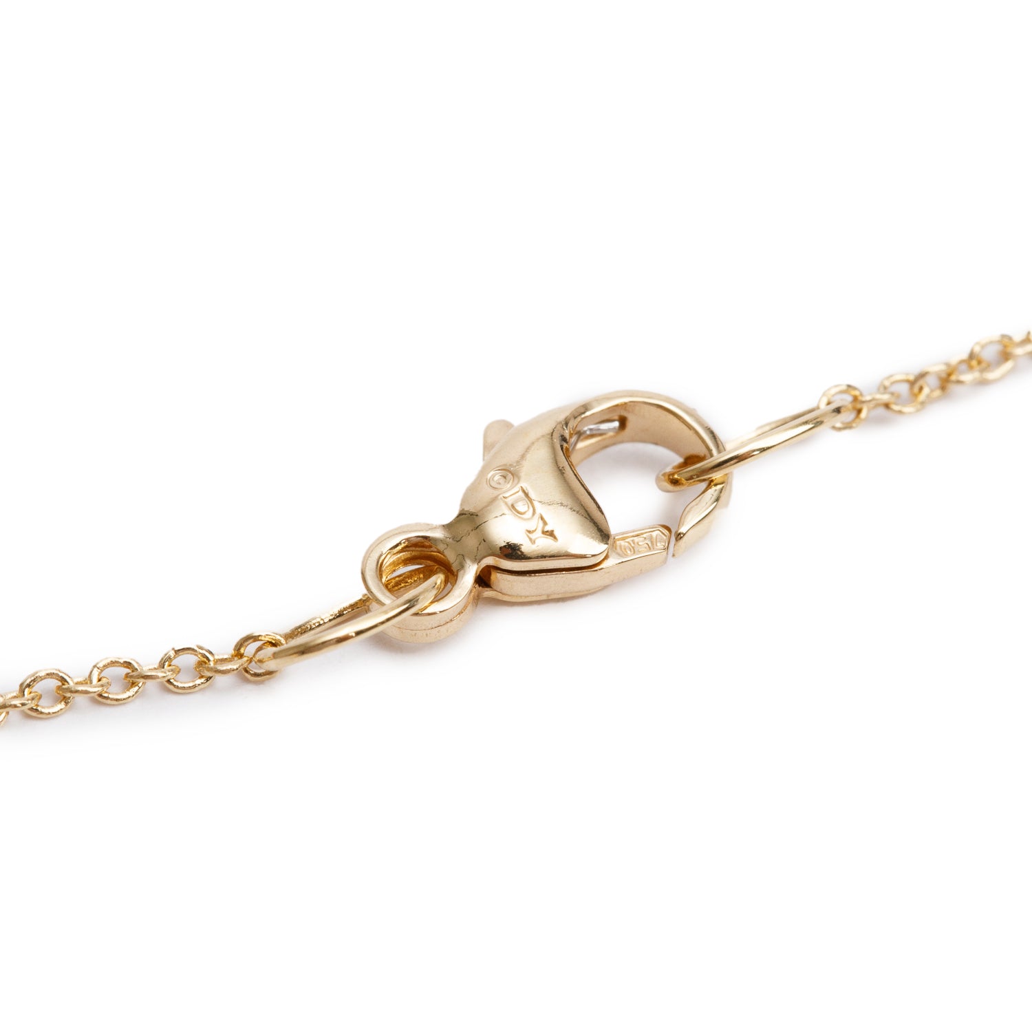 David Yurman 18k Yellow Gold & Garnet Chatelaine Heart Pendant Necklace, 8 MM