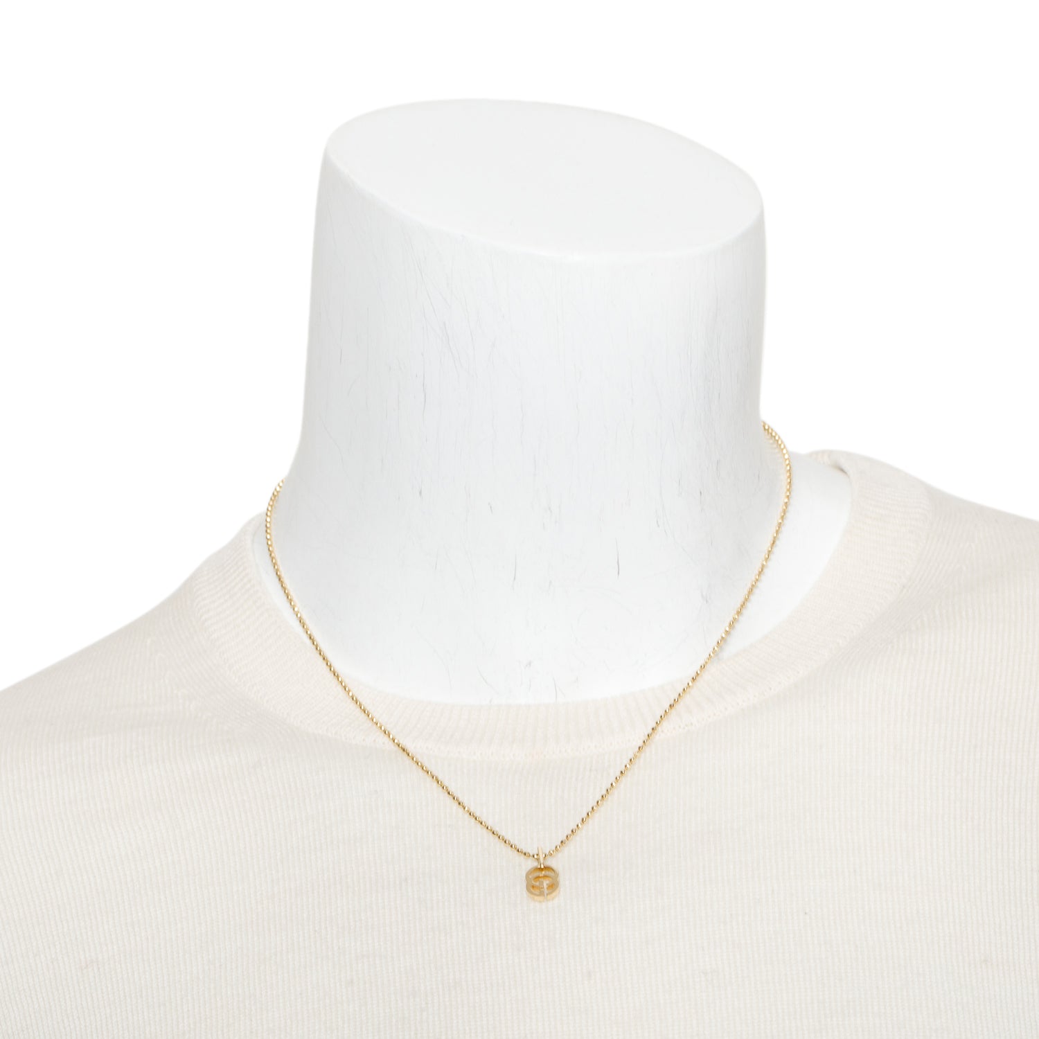 Gucci 18k Yellow Gold GG Pendant Necklace