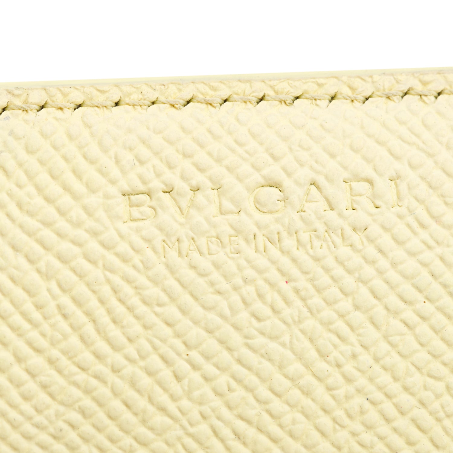 BVLGARI Grey Calfskin Leather Continental Wallet