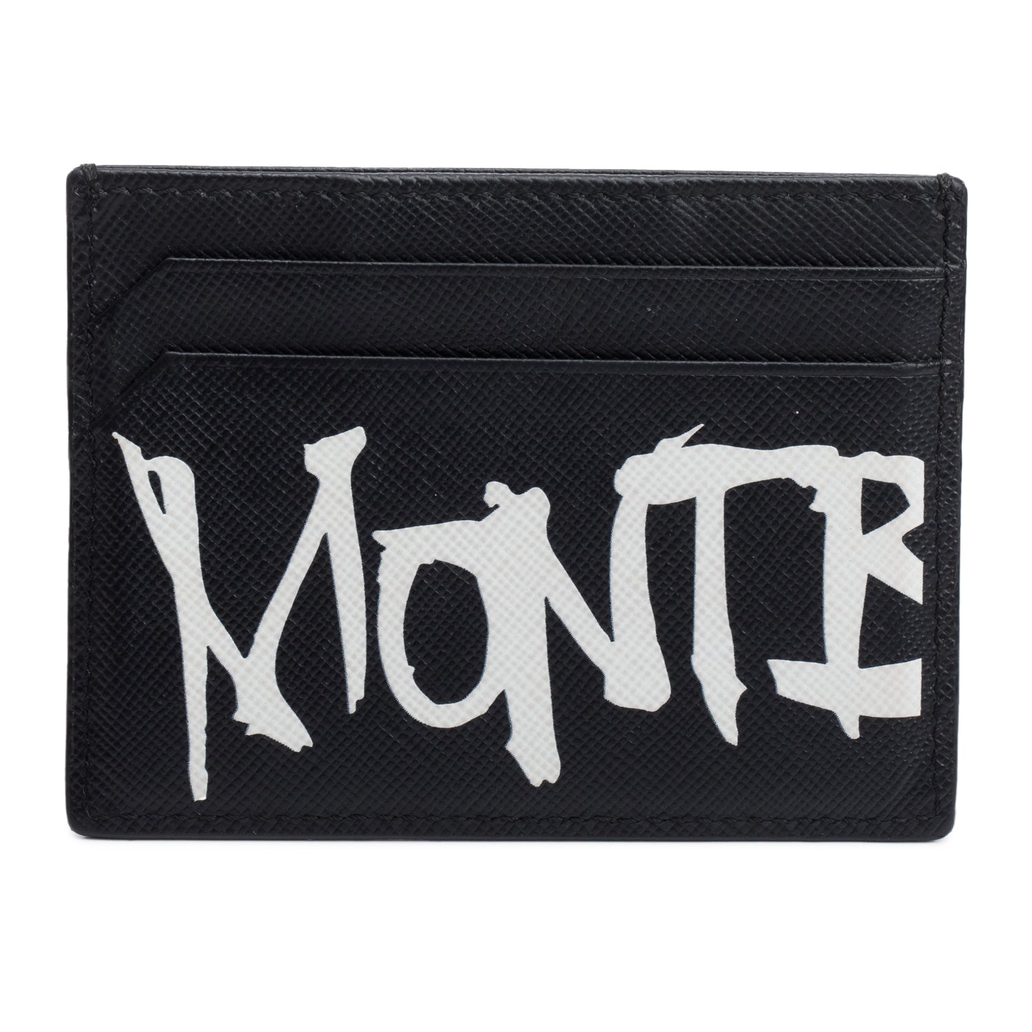 Montblanc Black Leather Sartorial Calligraphy Pocket 5CC Card Holder