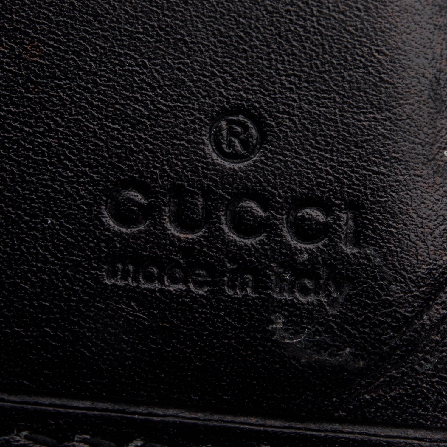 Gucci Black Leather Trim Canvas Interlocking G Logo Bifold Wallet