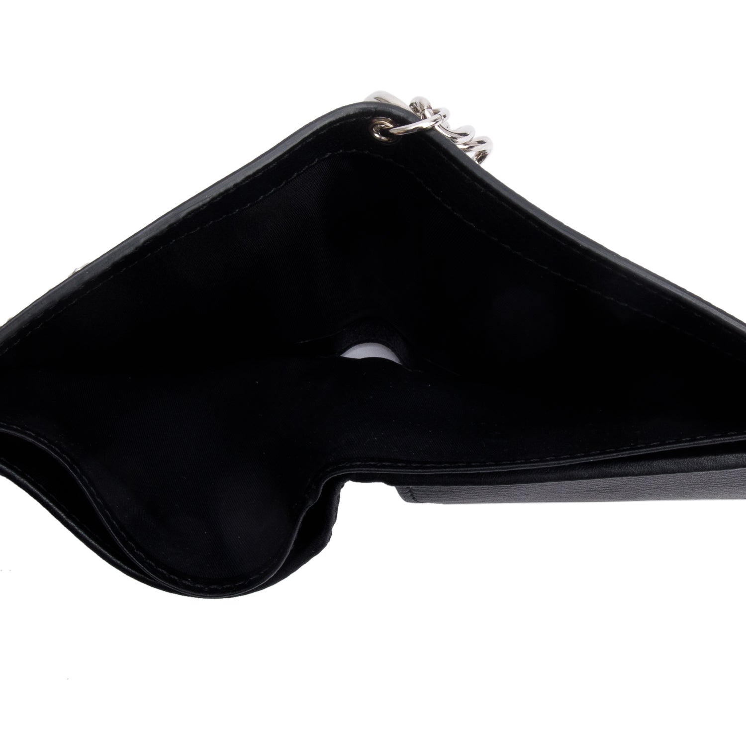 Alexander McQueen Black Leather Studded Bi-Fold Wallet