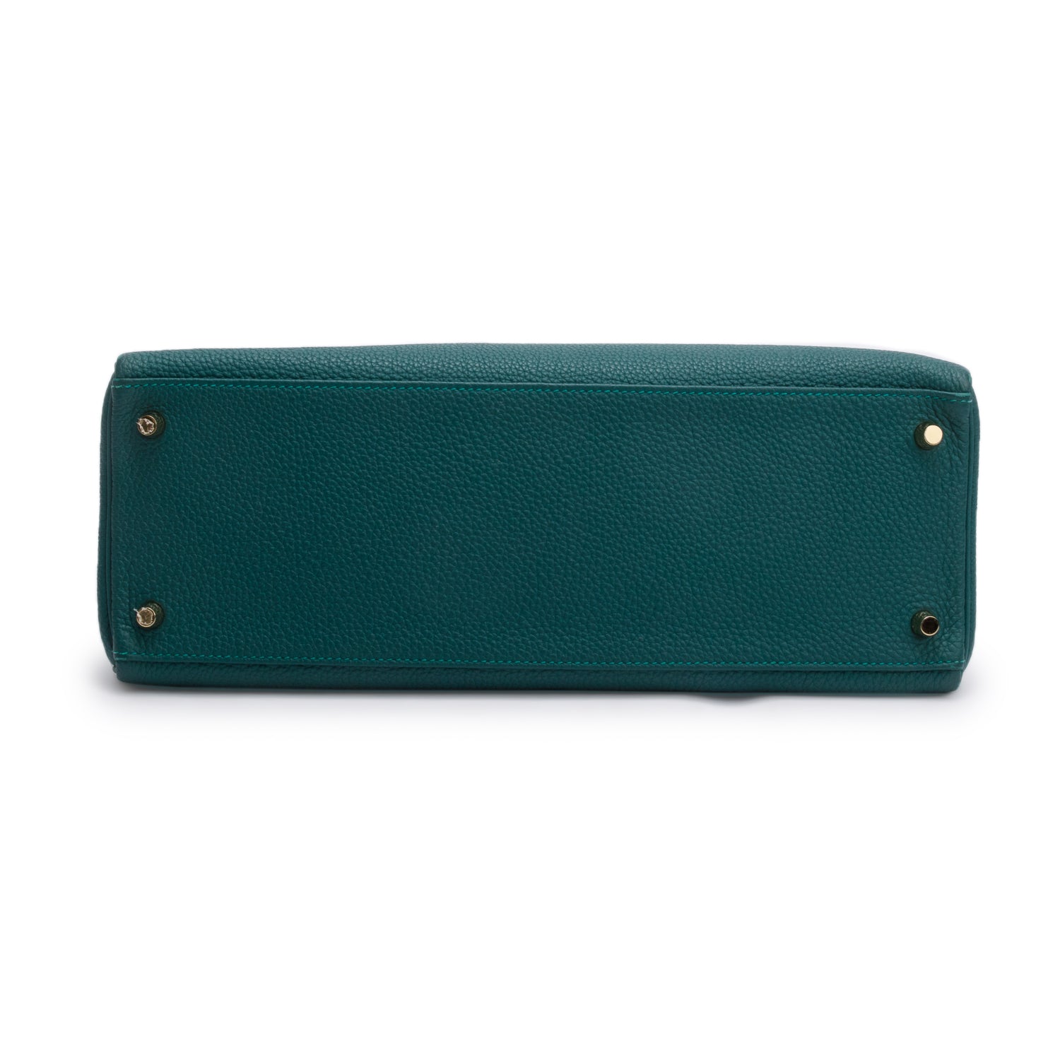 Hermes Malachite Togo Kelly Retourne 35 w/ Strap & Box