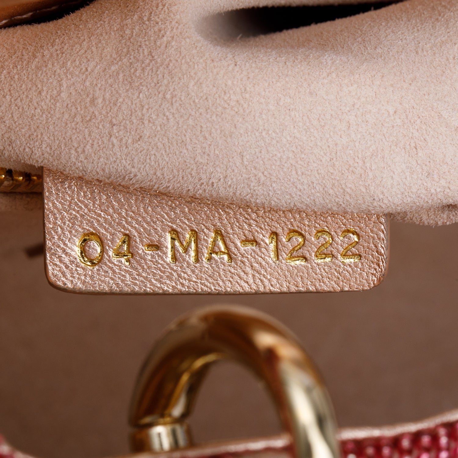 Christian Dior Pink Lambskin & Satin Embroidered Crystal Beads Mini Lady Dior Bag w/ Strap, Box & Authenticity Card