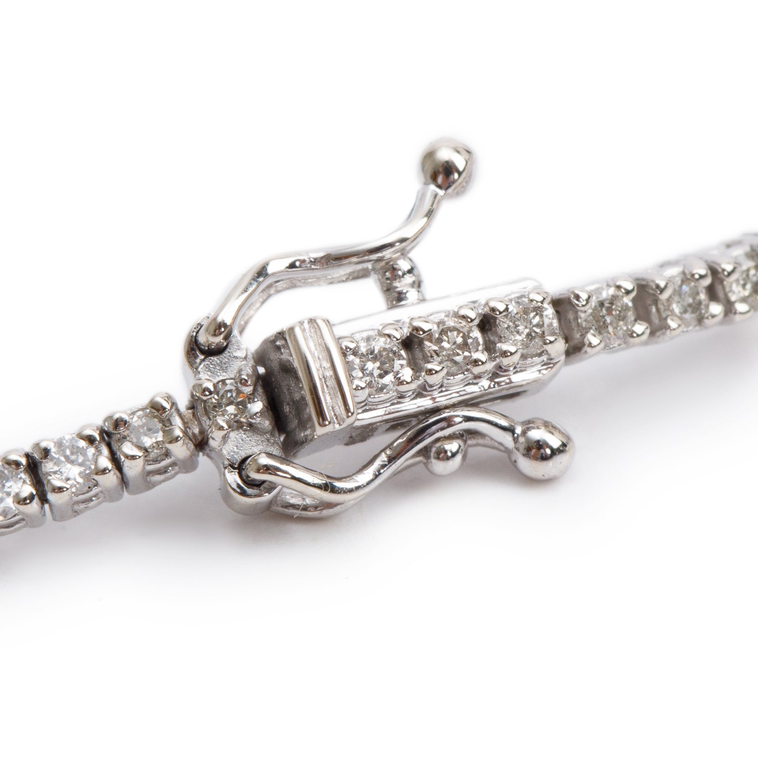 14k White Gold 1.11 tcw. Diamond Tennis Bracelet