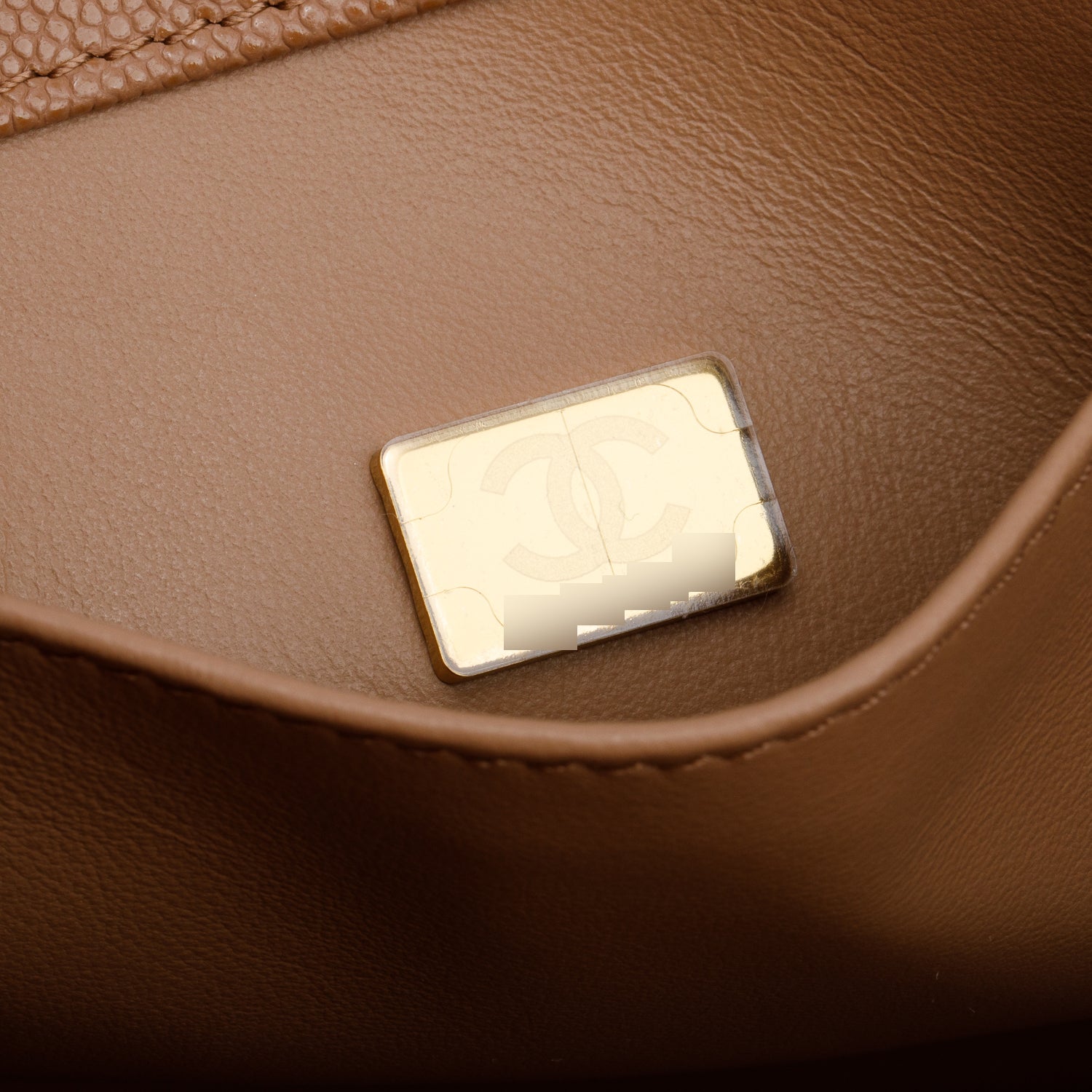 Chanel Brown Caviar Leather Small Coco First Flap Bag w/ Box