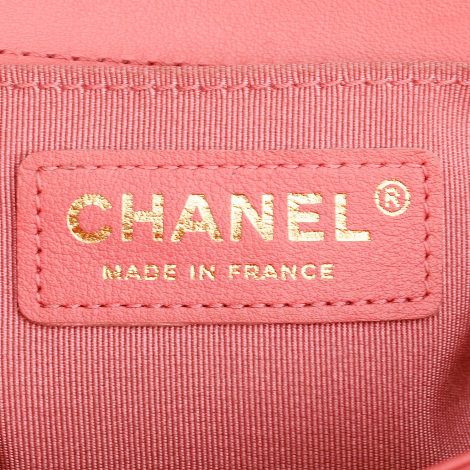 Chanel Pink Lambskin Leather Small Boy Bag