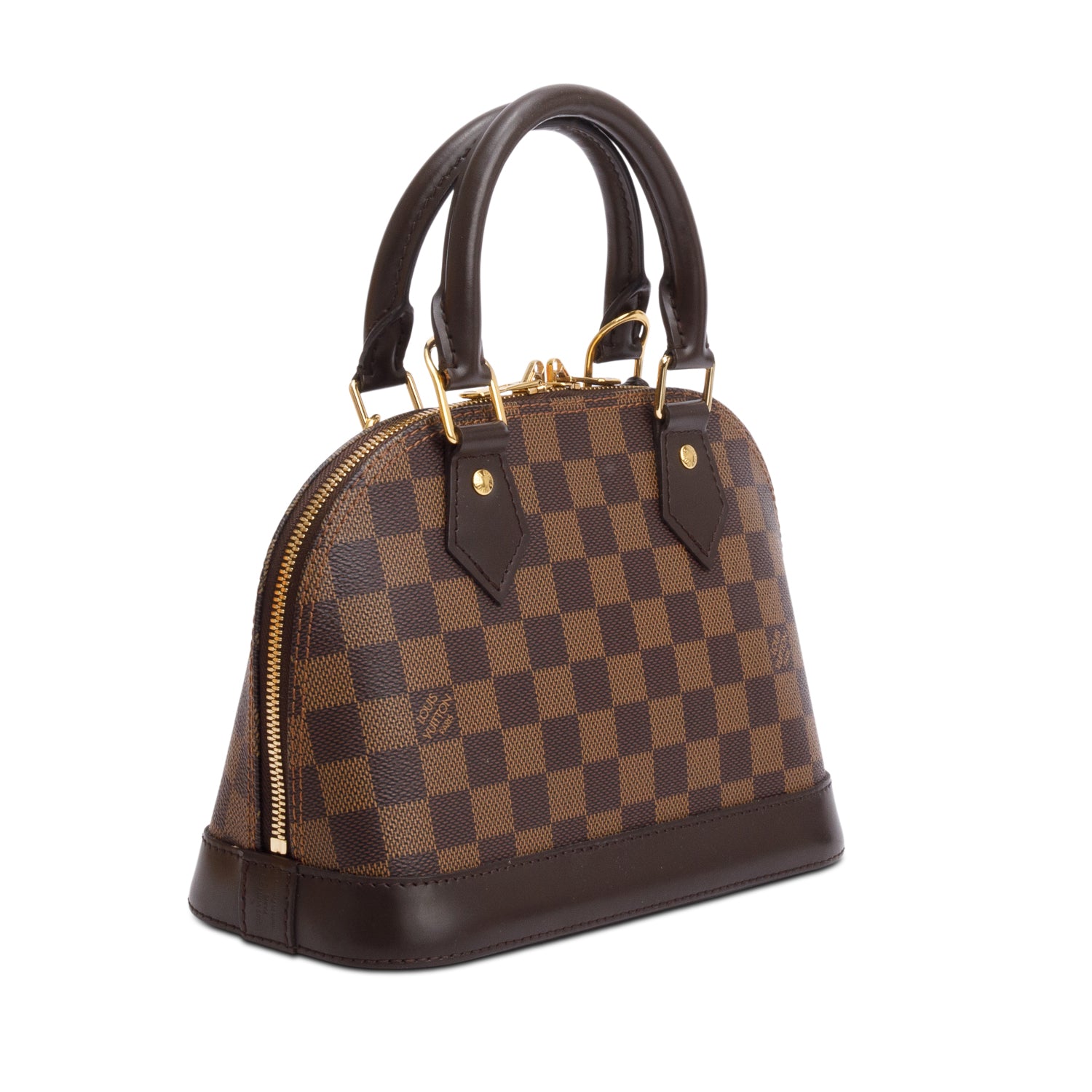 Louis Vuitton 2020 Damier Ebene Alma BB w/ Strap, Box & Receipt