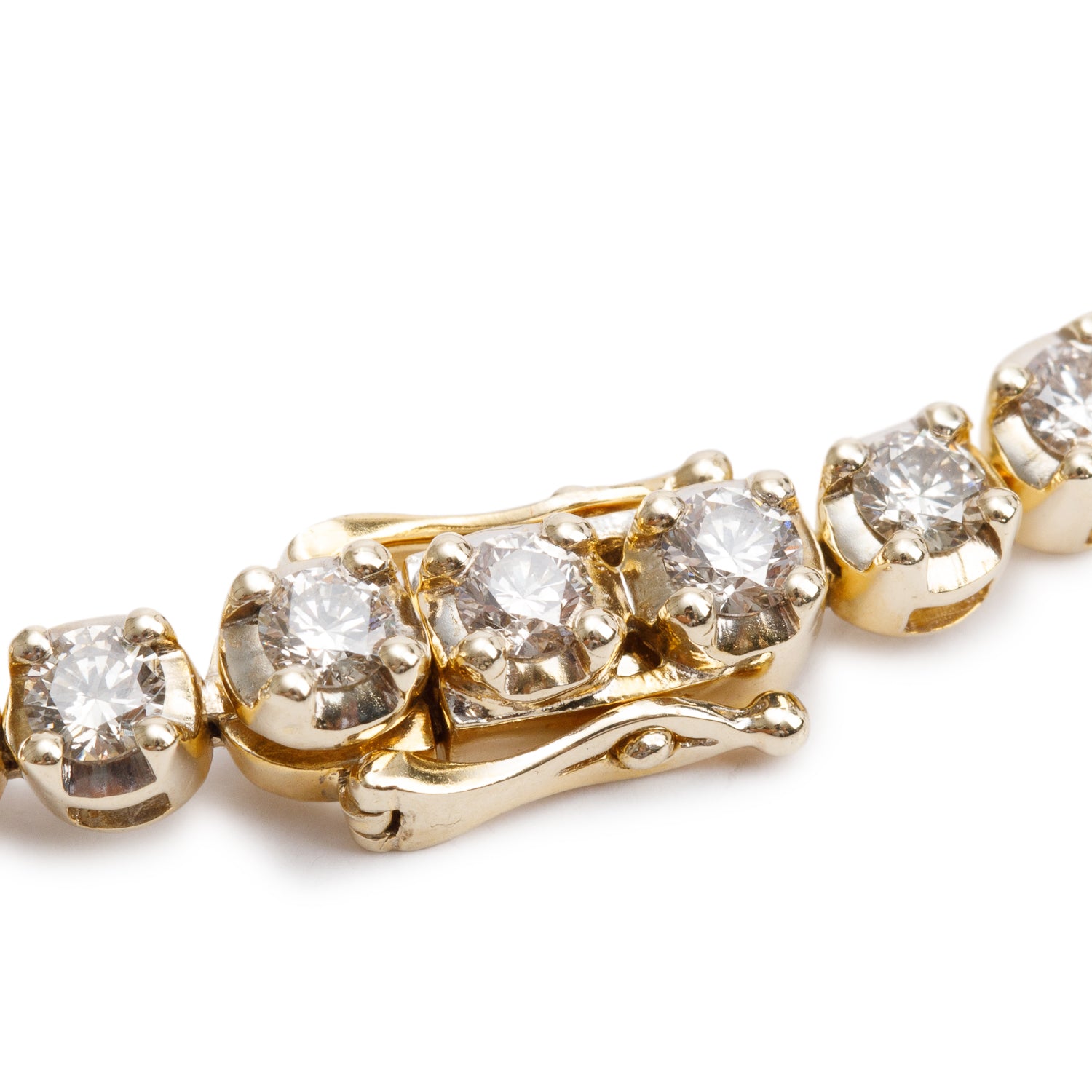 14k Yellow Gold 5.09 tcw. Diamond Tennis Bracelet