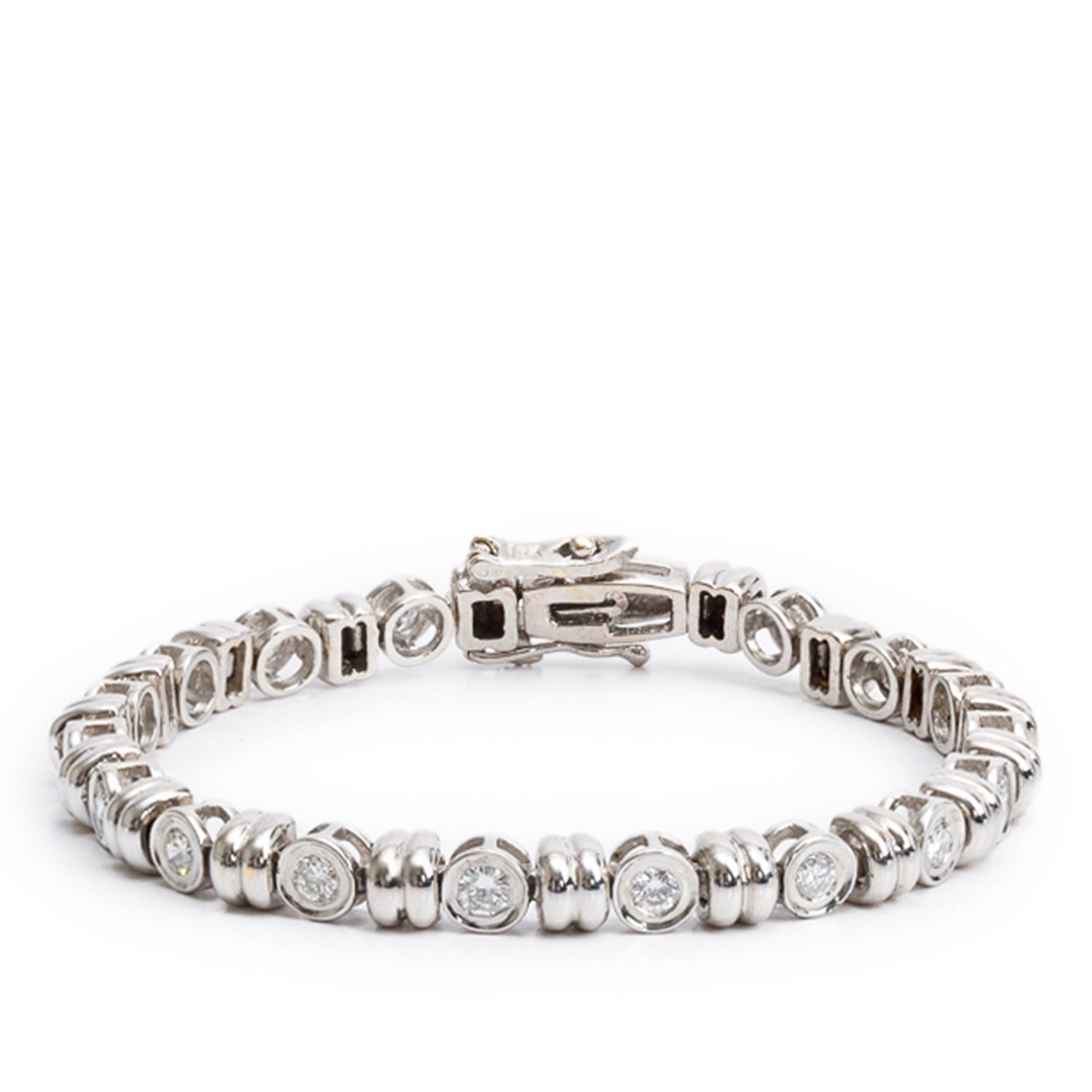 18k White Gold 1.70 tcw. Diamond Tennis Bracelet