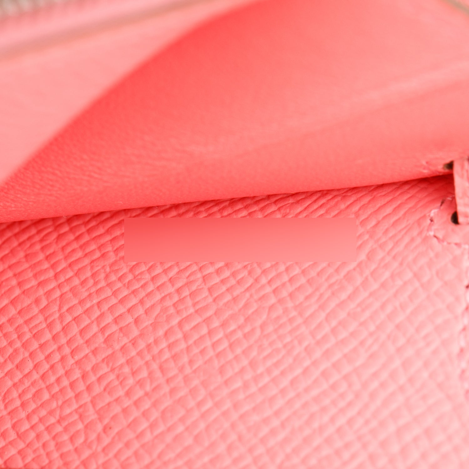 Hermes 2023 Rose Azalee Epsom Leather Kelly Wallet To Go w/ Strap