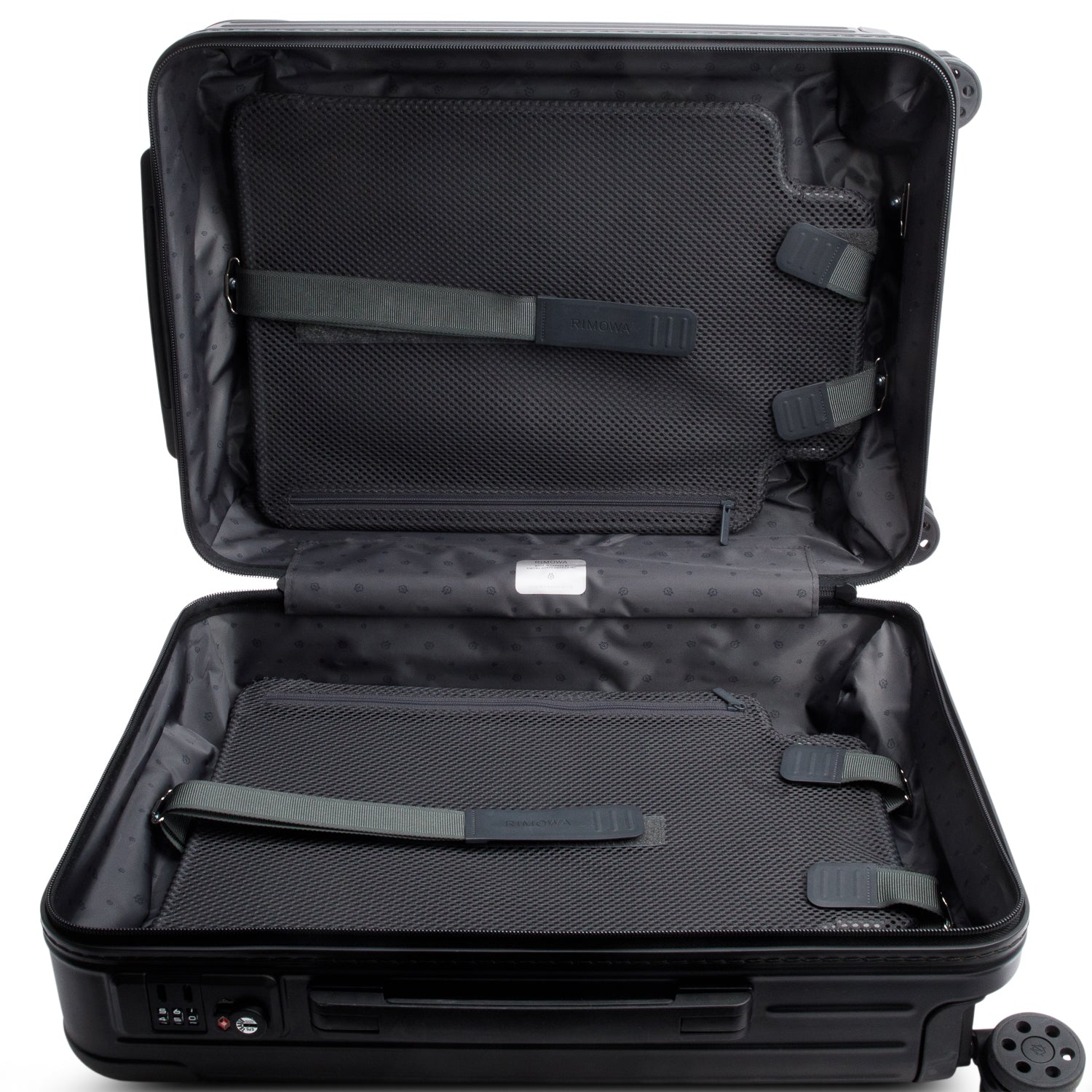 RIMOWA Black Polycarbonate Nylon Essential Sleeve Cabin Luggage