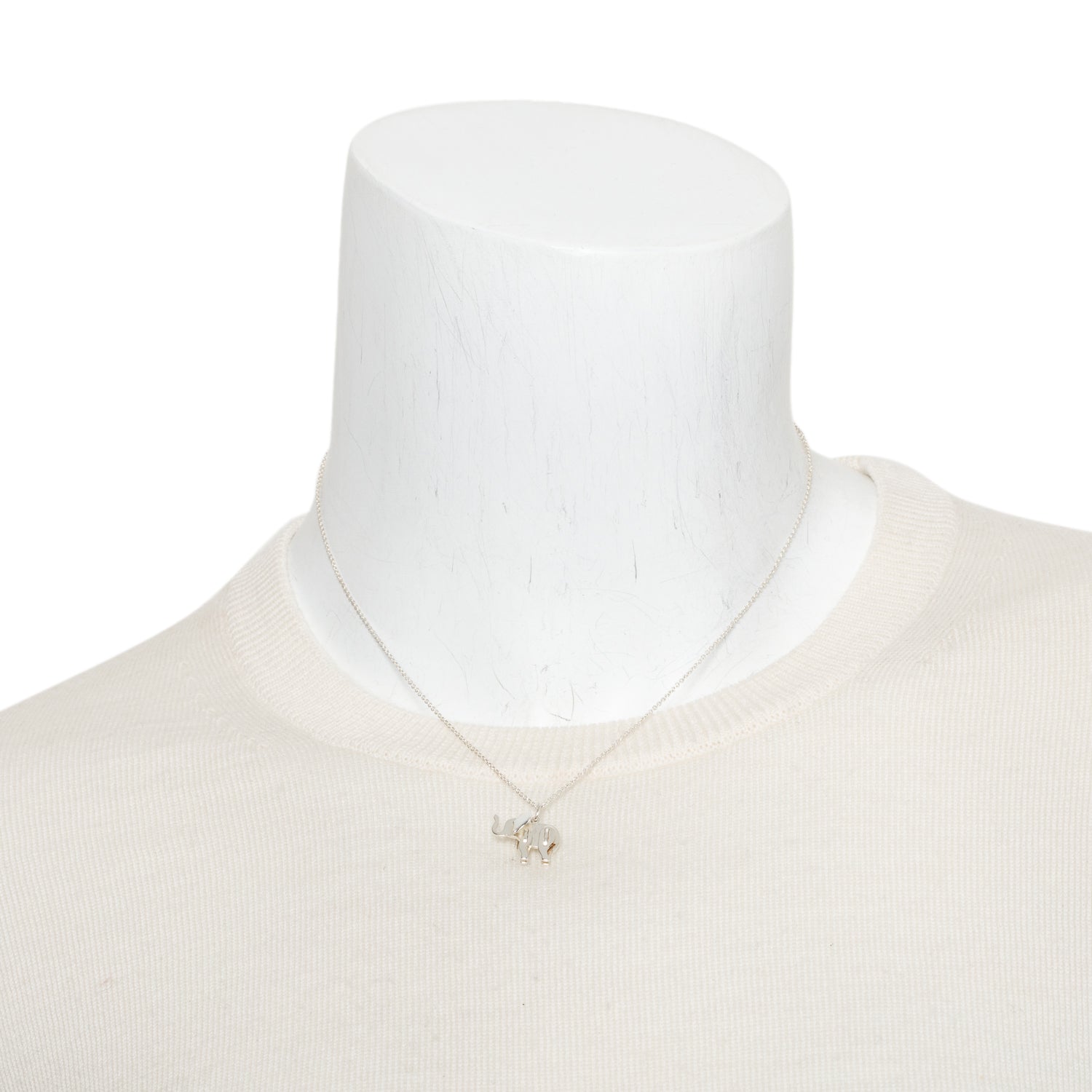 Tiffany & Co. Sterling Silver Save the Wild Elephant Pendant Necklace