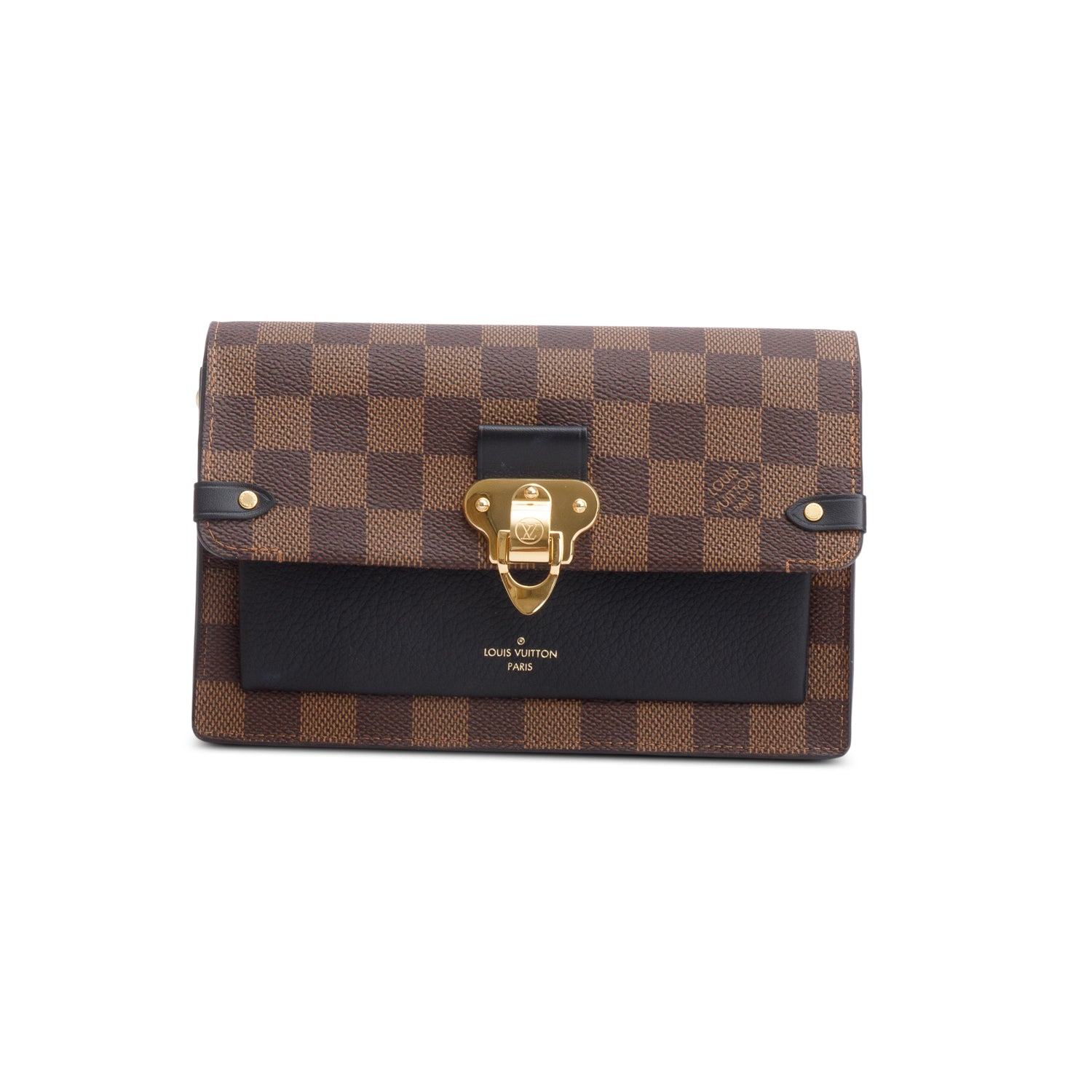 Louis Vuitton 2022 Damier Ebene Vavin Chain Wallet w/ Box & Receipt