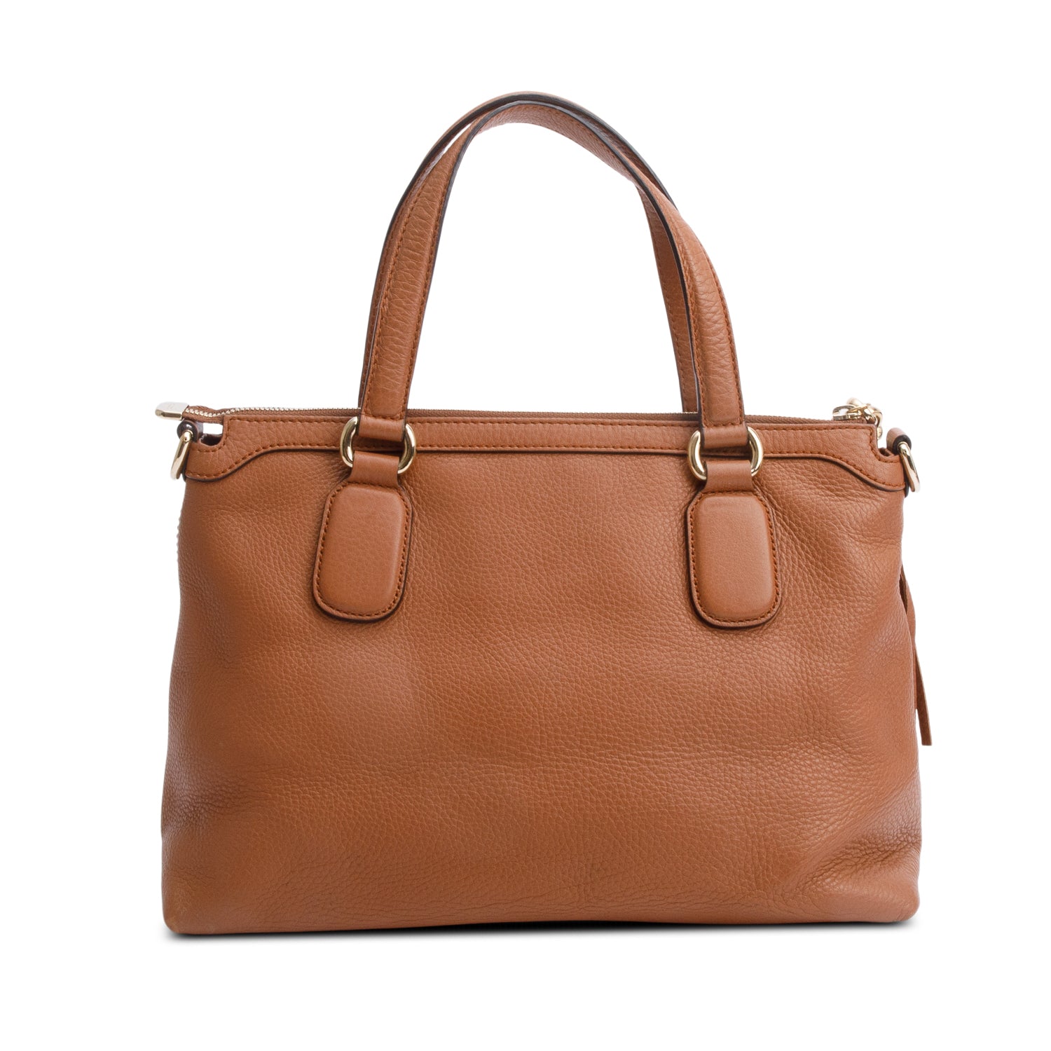 Gucci Brown Cellarius Calfksin Leather Small Soho Top Handle Satchel