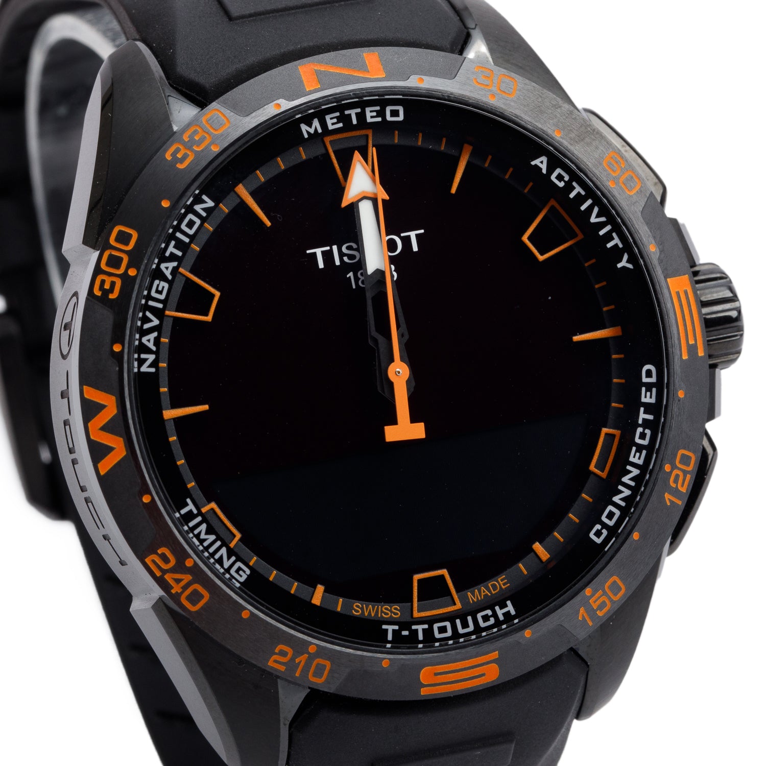 Tissot Black PVD Titanium T-Touch Connect Solar 47.5 MM Quartz Watch w/ Box