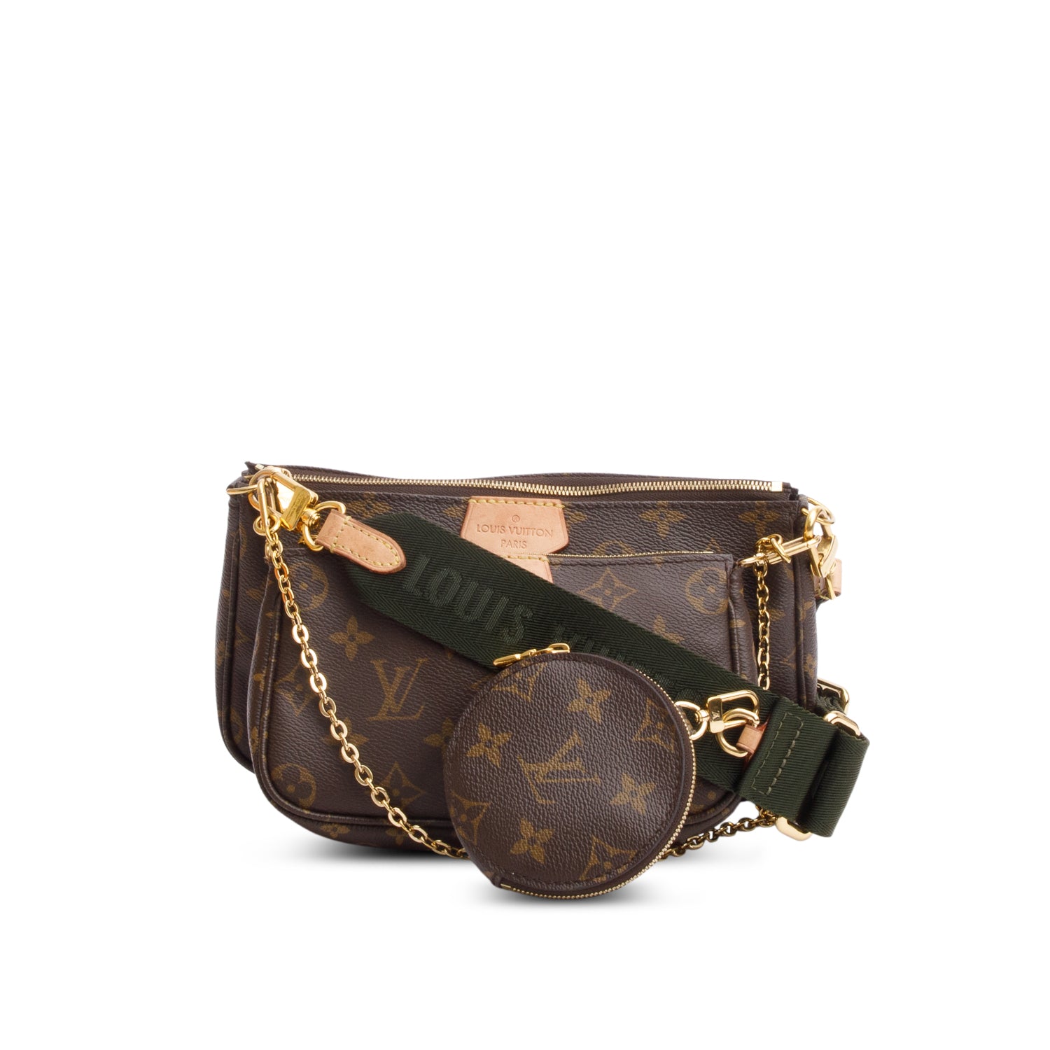 Louis Vuitton 2020 Monogram Khaki Multi-Pochette Accessoires w/ Box