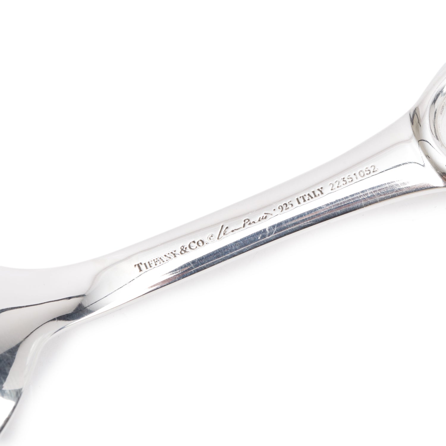Tiffany & Co. Elsa Peretti Sterling Silver Open Heart Fork & Spoon Baby Set w/ Box