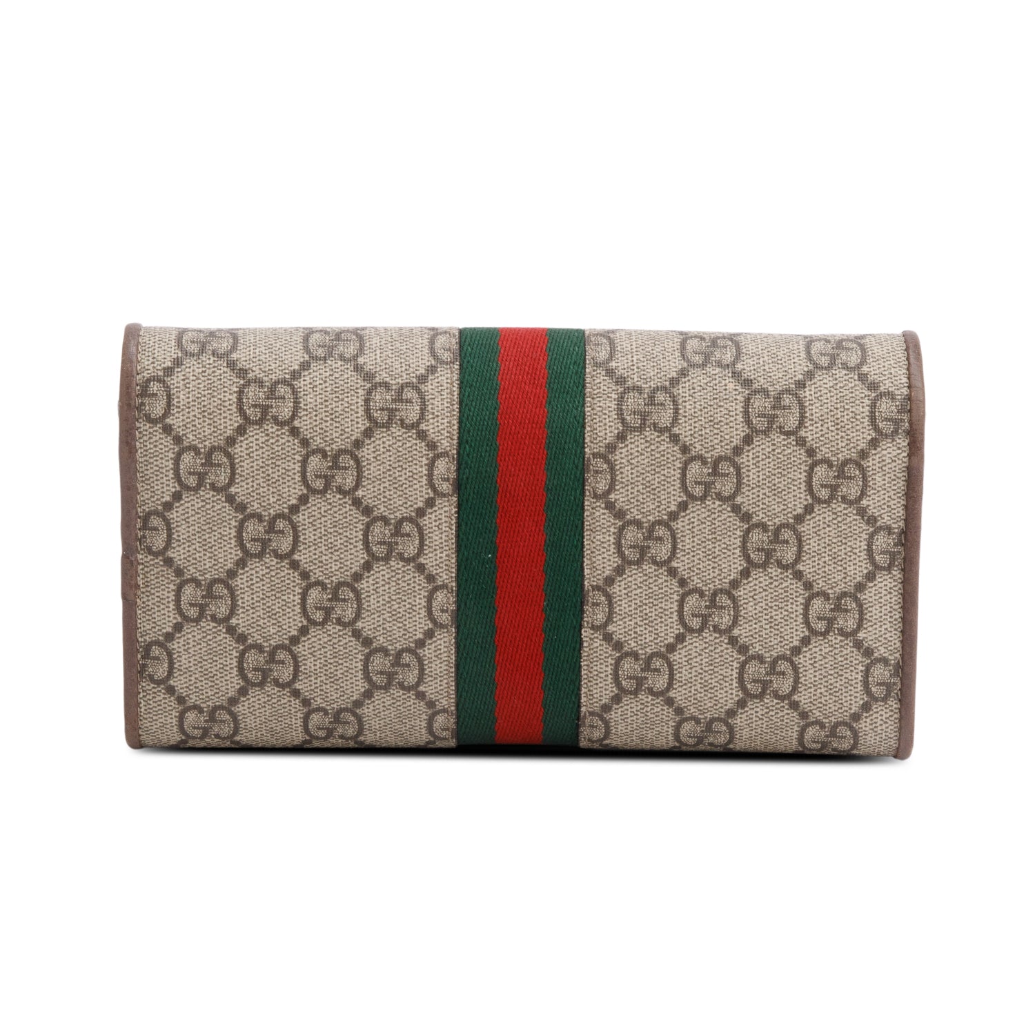 Gucci Beige GG Supreme Ophidia GG Web Wallet on Chain