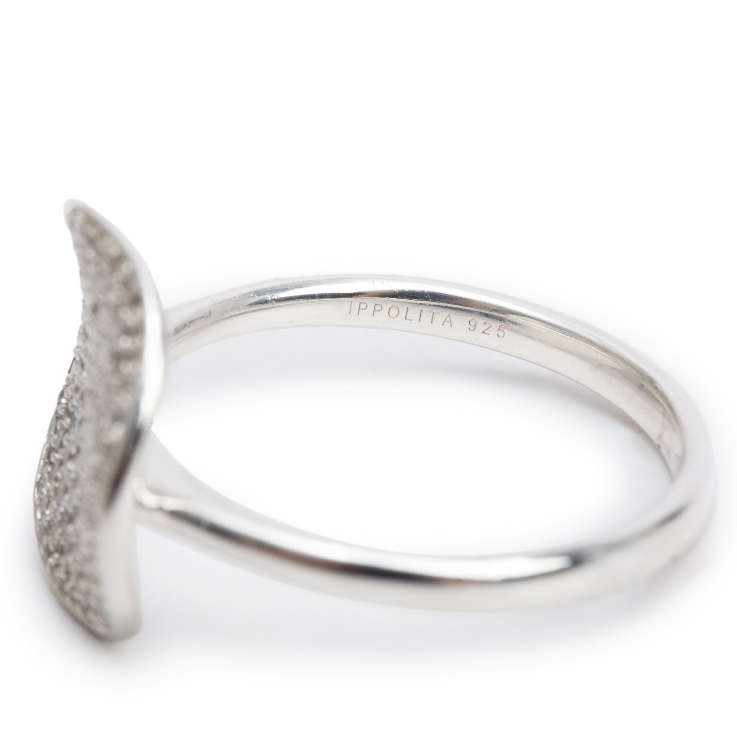 Ippolita Sterling Silver Diamond Stardust Large Flower Ring, Size 7.25