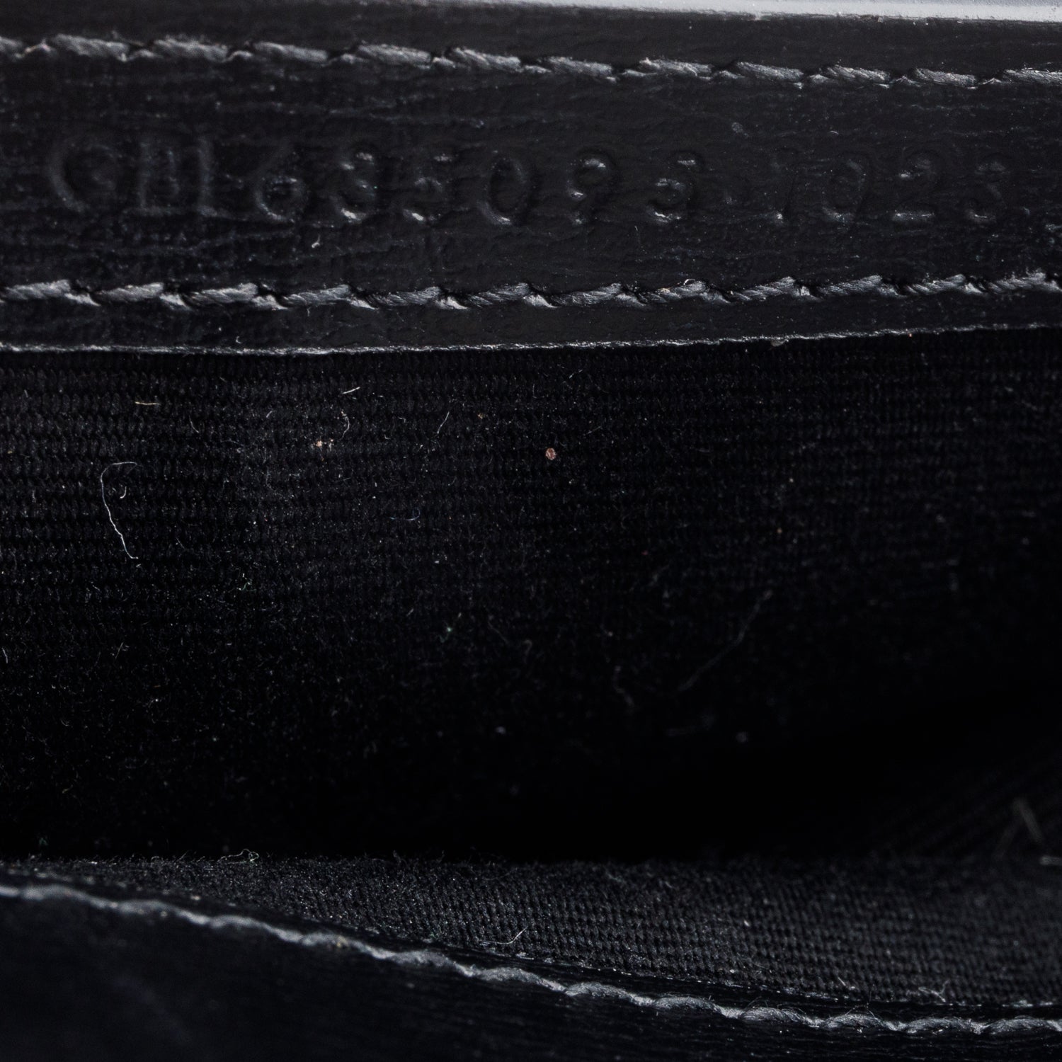 Saint Laurent 2023 Black Calfskin Leather Cassandre Phone Holder