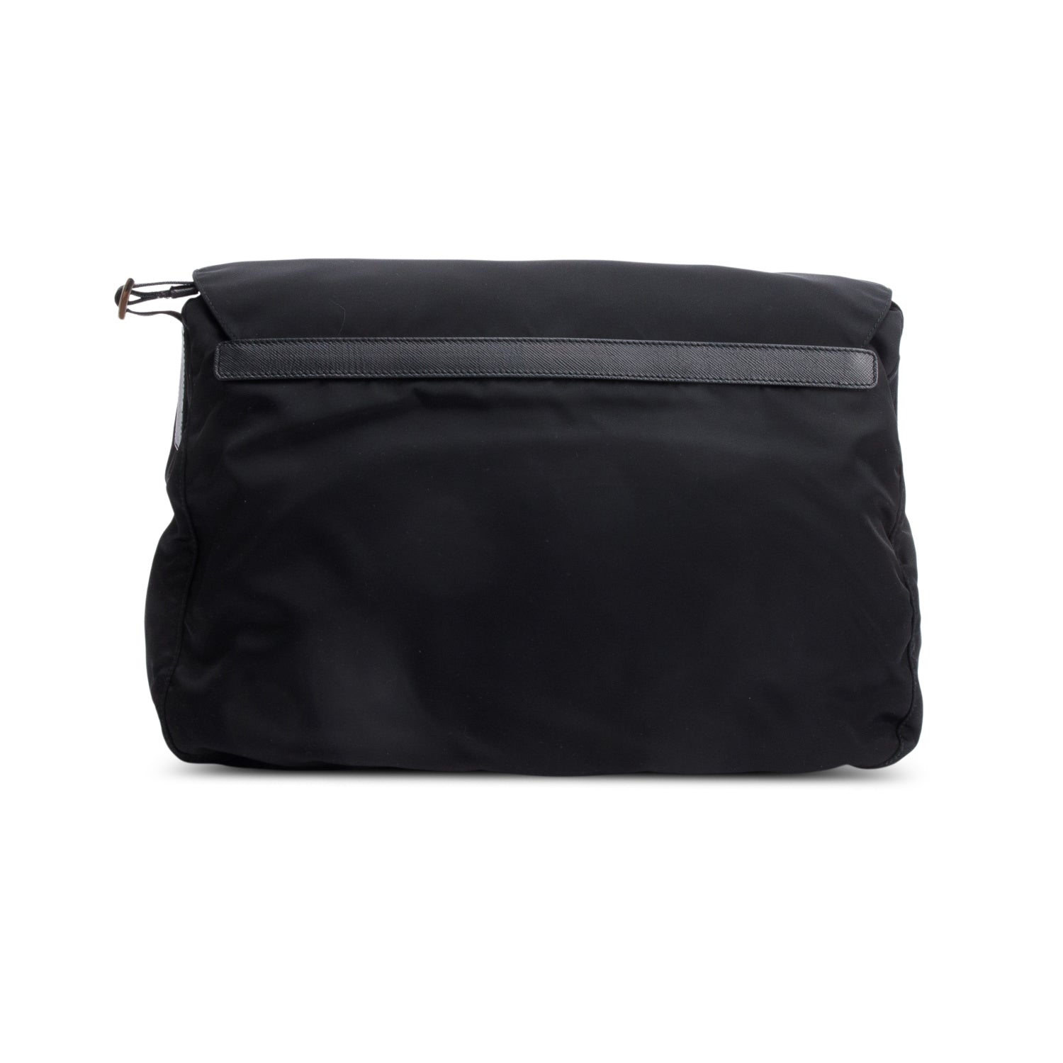 Prada Black Nylon Vela Sport Buckle Messenger Bag w/ Authenticity Card