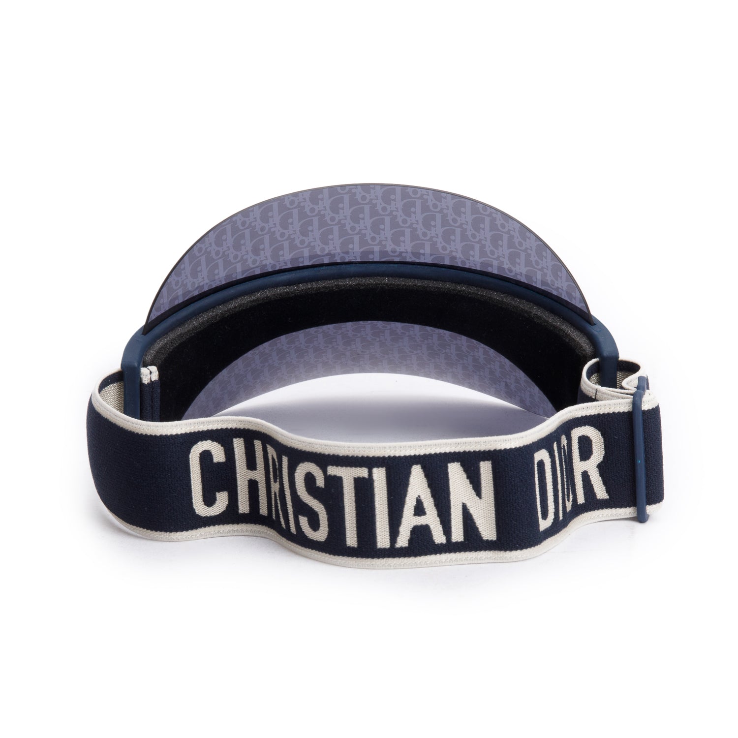 Christian Dior Blue Oblique DiorClub V1U Visor w/ Box