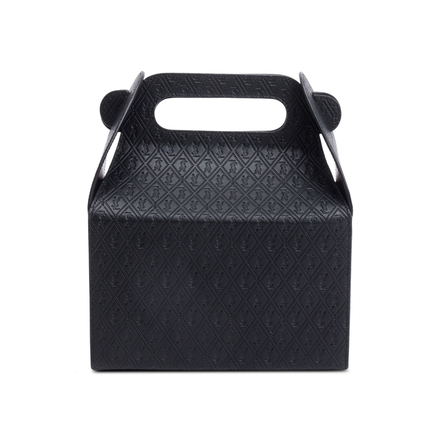 Saint Laurent 2023 Black Monogram Leather Take Away Box