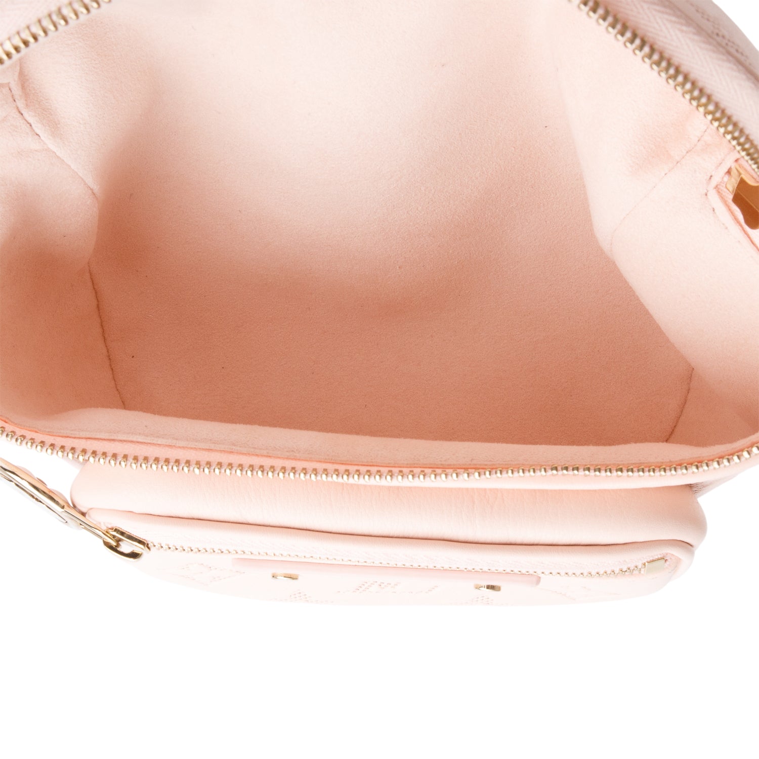 Louis Vuitton Pink Monogram Soft Calf Leather Special Edition Flower Mini Bumbag w/ Straps & Box