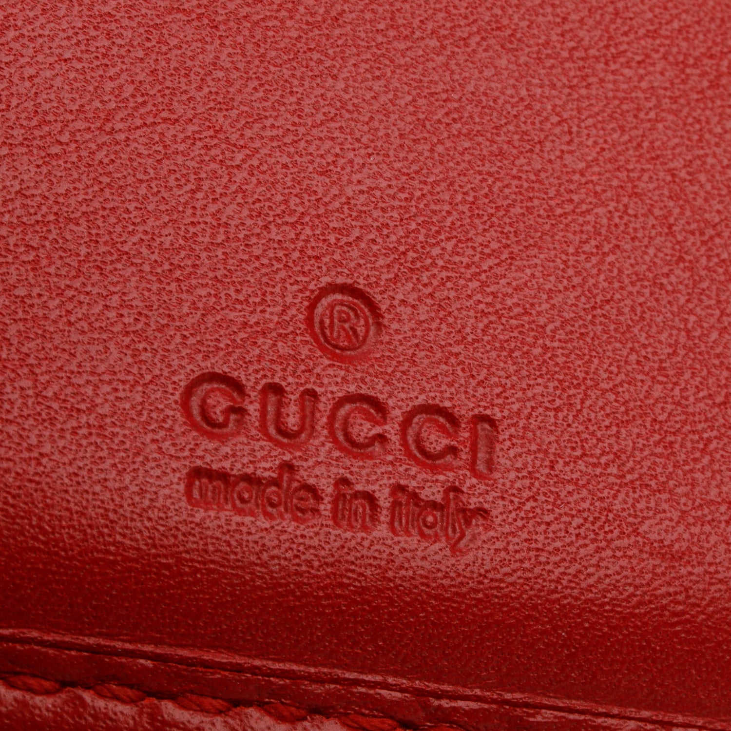 Gucci Red GG Marmont Matelasse Wallet