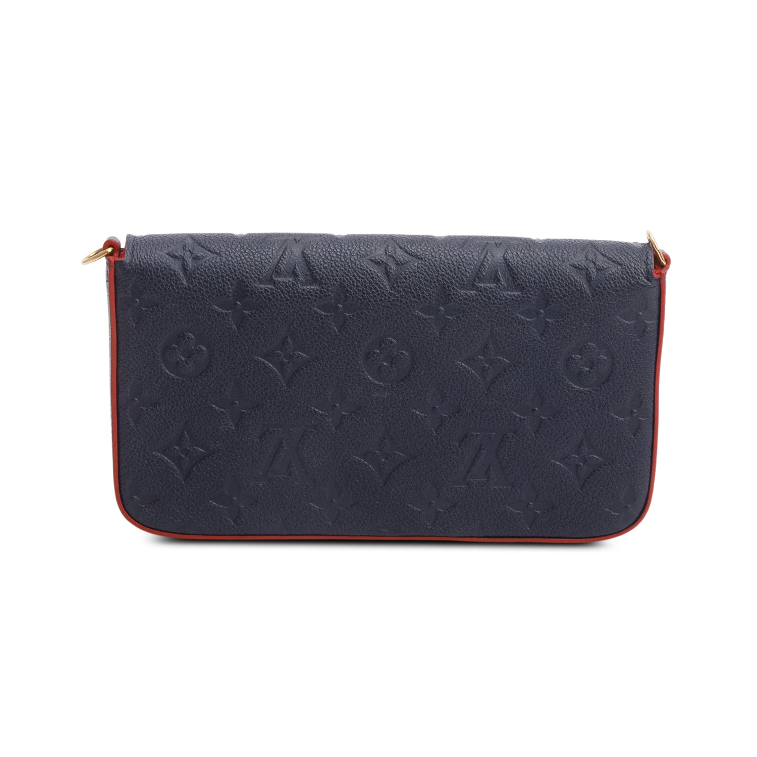 Louis Vuitton Marine Rouge Monogram Empreinte Leather Felicie Pochette w/ Inserts