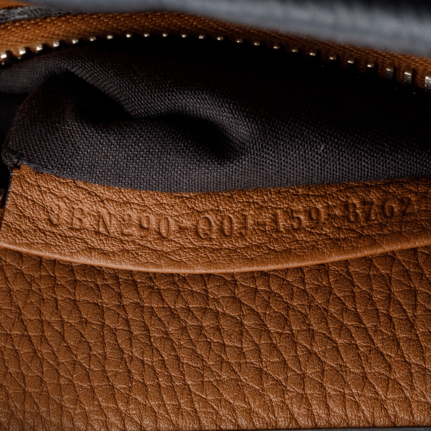 Fendi Black Leather Romano Selleria Medium Peekaboo Bag w/ Strap