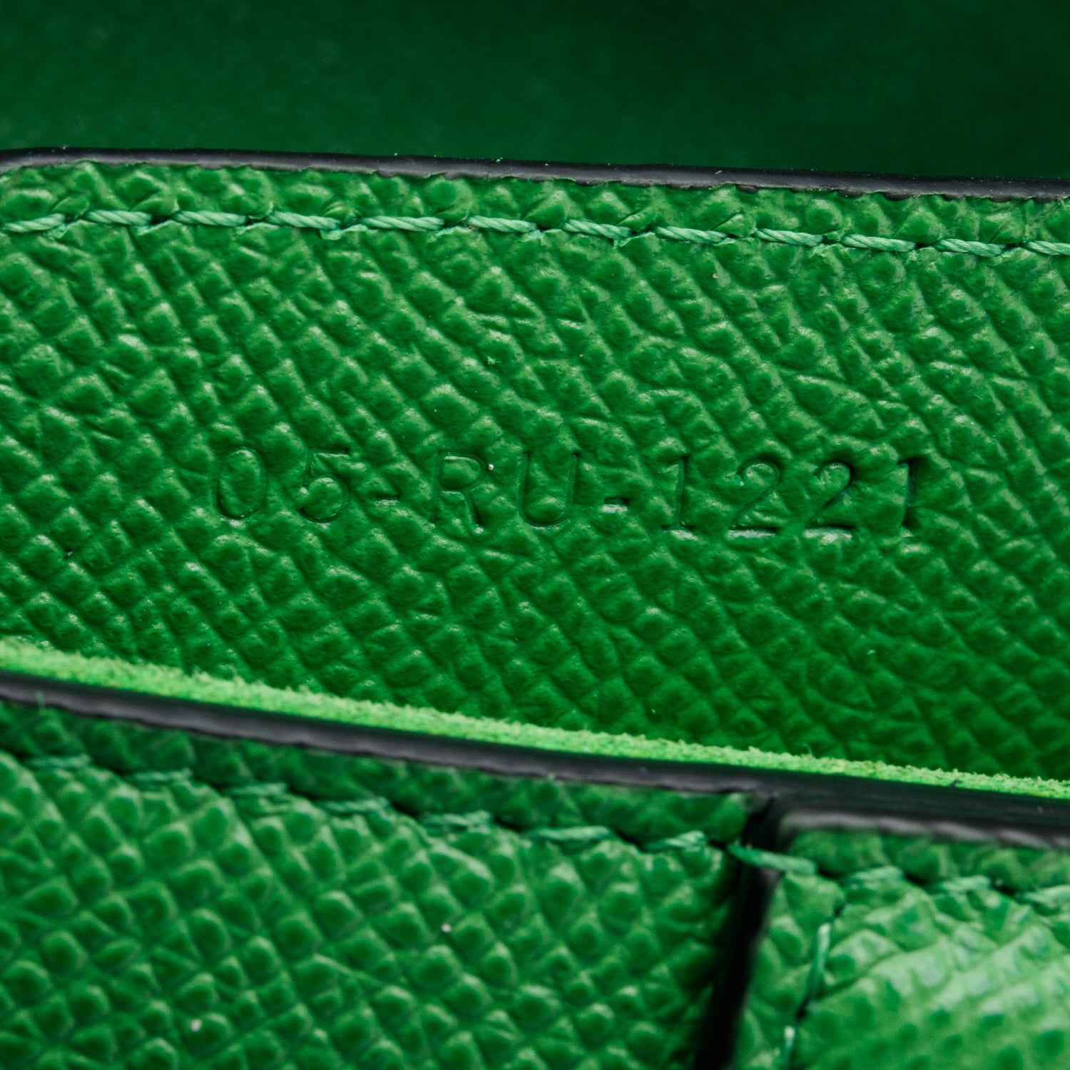 Christian Dior 2021 Green Grained Calfskin Leather Medium Saddle Bag