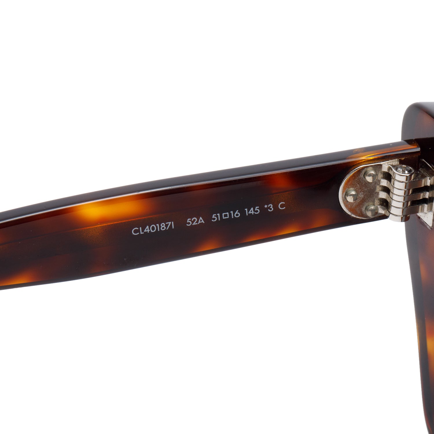 Celine CL401871 Havana Acetate Cat Eye Sunglasses